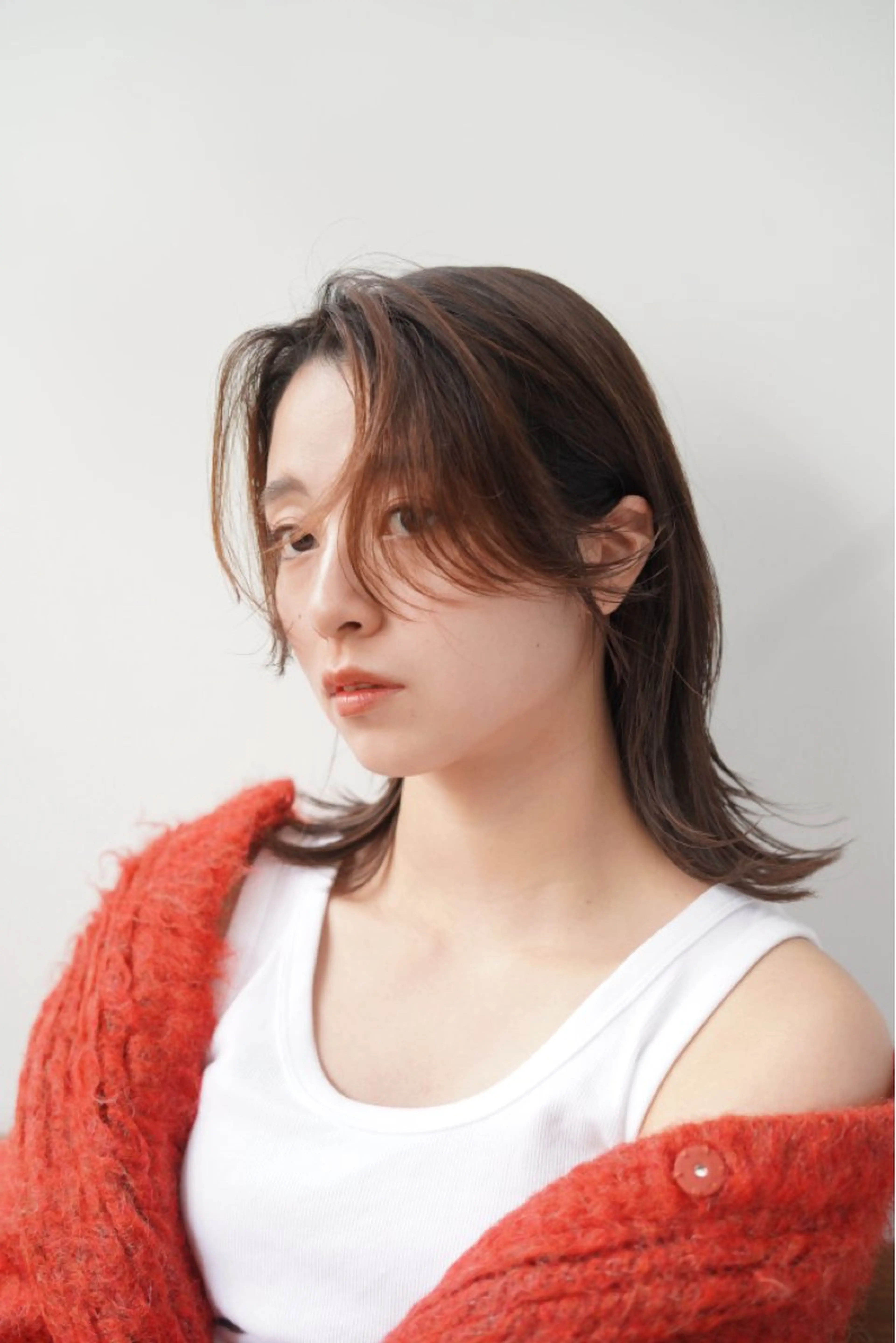 【骨格診断付き❣️】+カット+ケアカラー+トリートメント※オーガニックカラー変更の場合+¥1100の写真