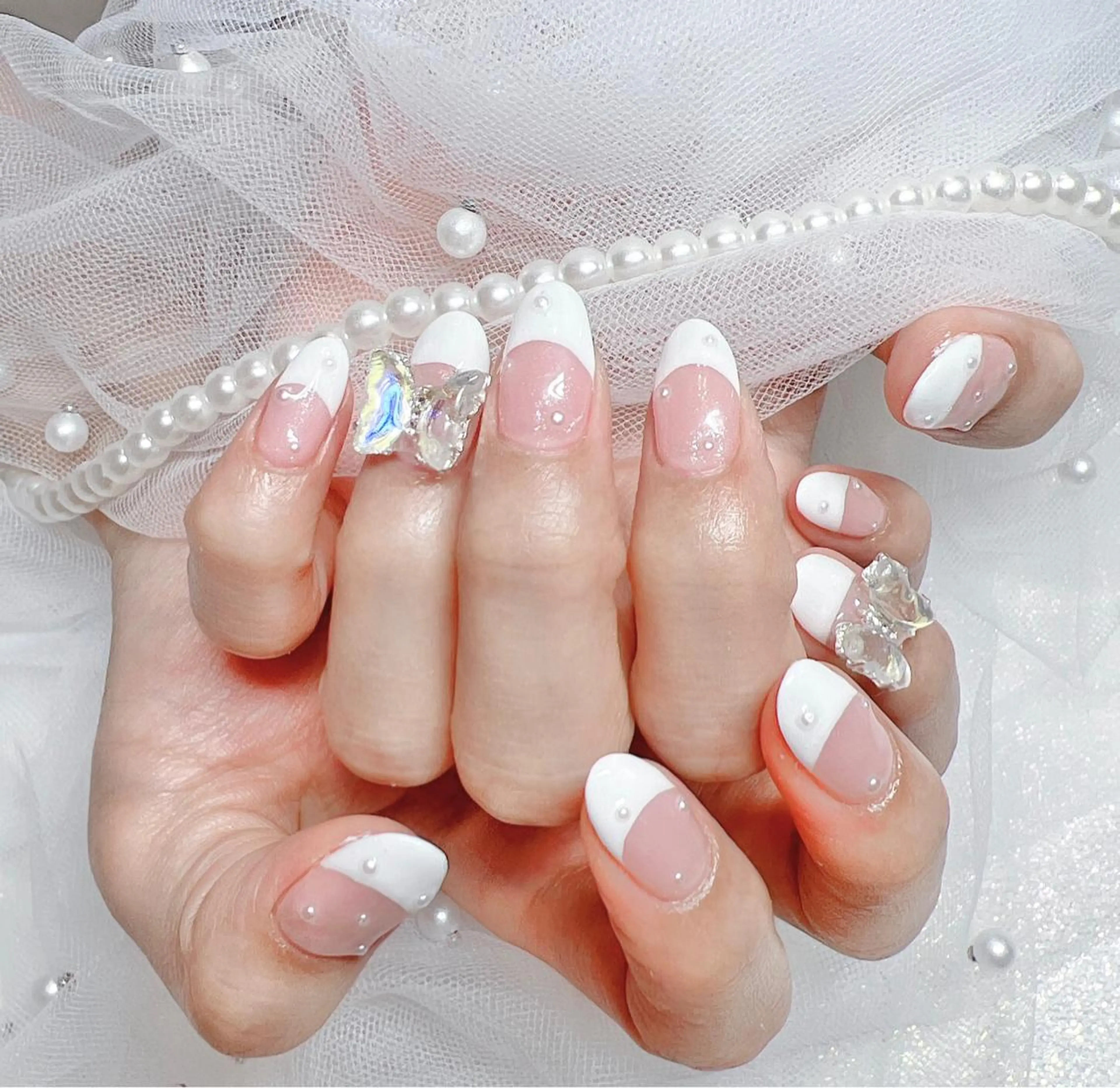 ネイル フレンチネイル ハンドネイル Melody メロディのネイルデザイン