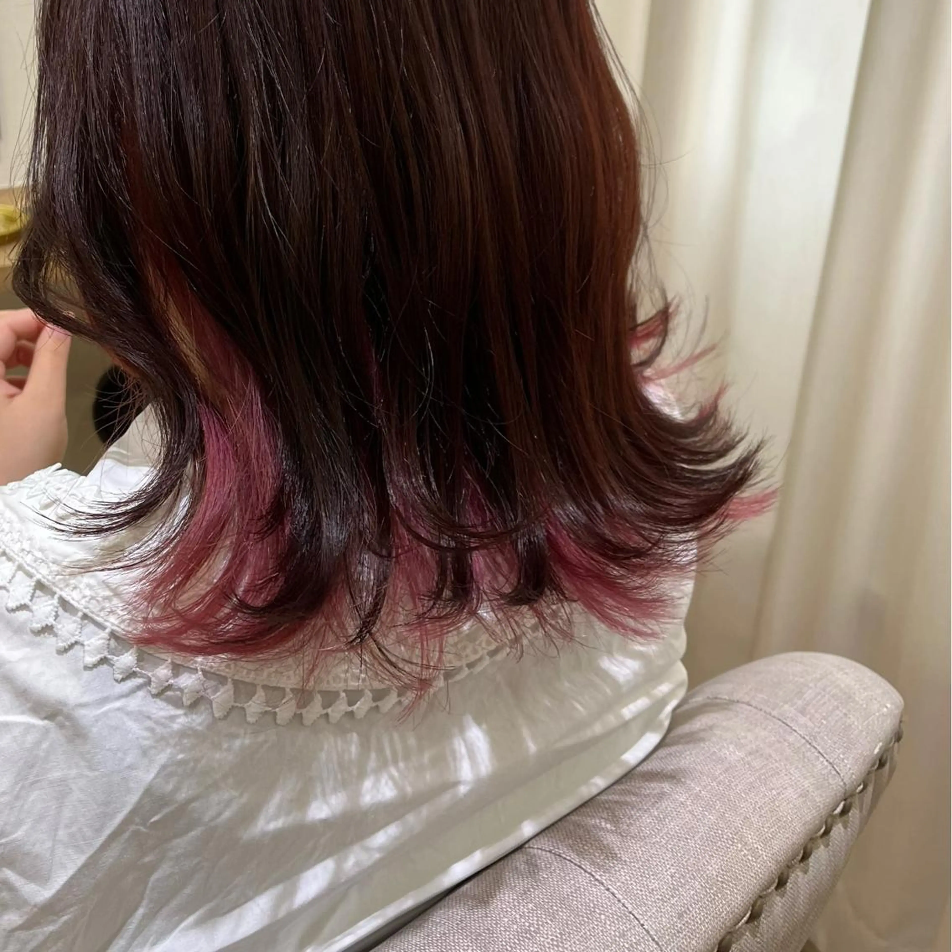 ミディアム カット ヘアカラー 韓国ﾍｱ&ｼｮｰﾄ ボブ💜桑原のヘアスタイル