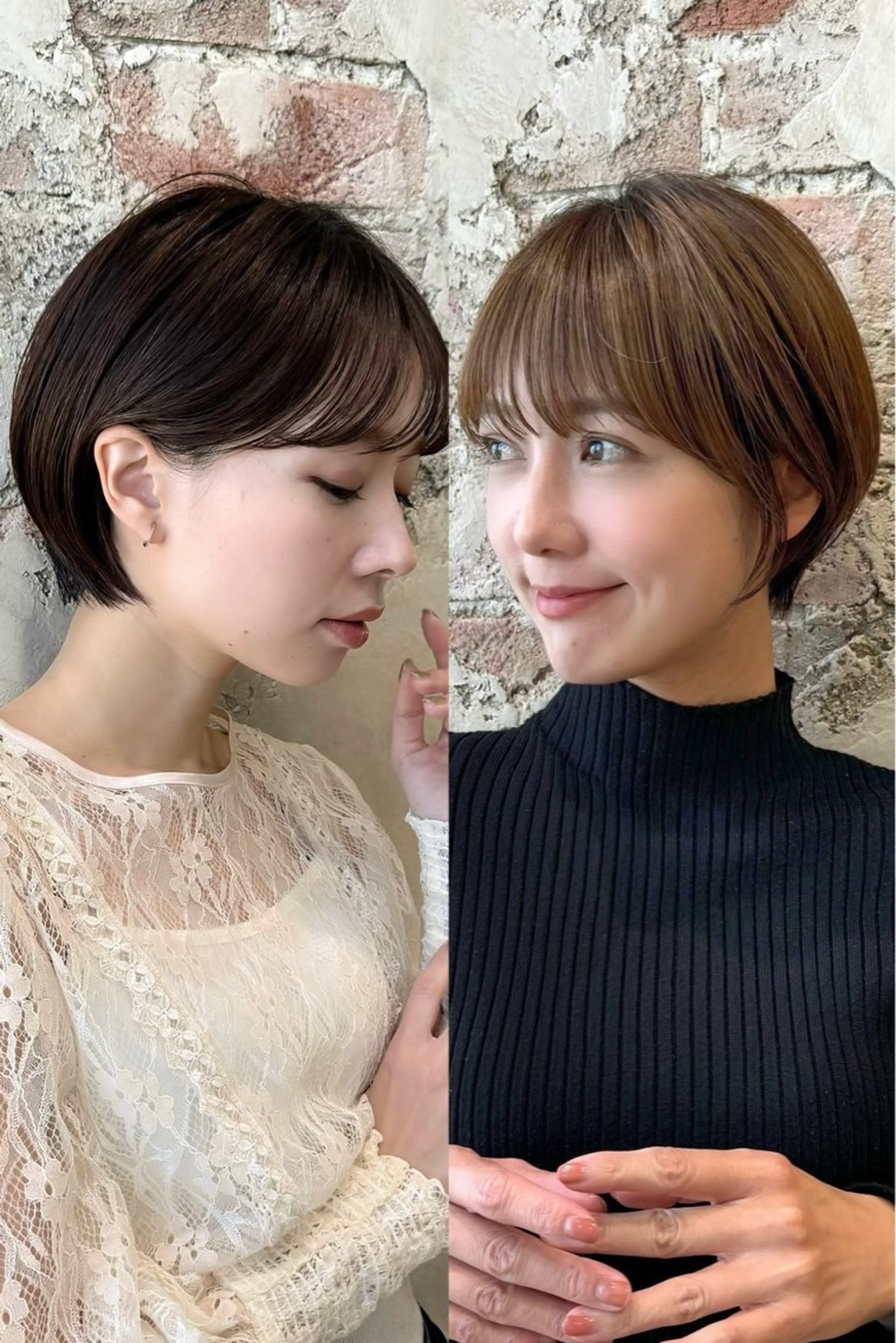 ショート カラー カット ヘアカラー トリートメント 💍新宿ショート 💍岩田莉奈のヘアスタイル