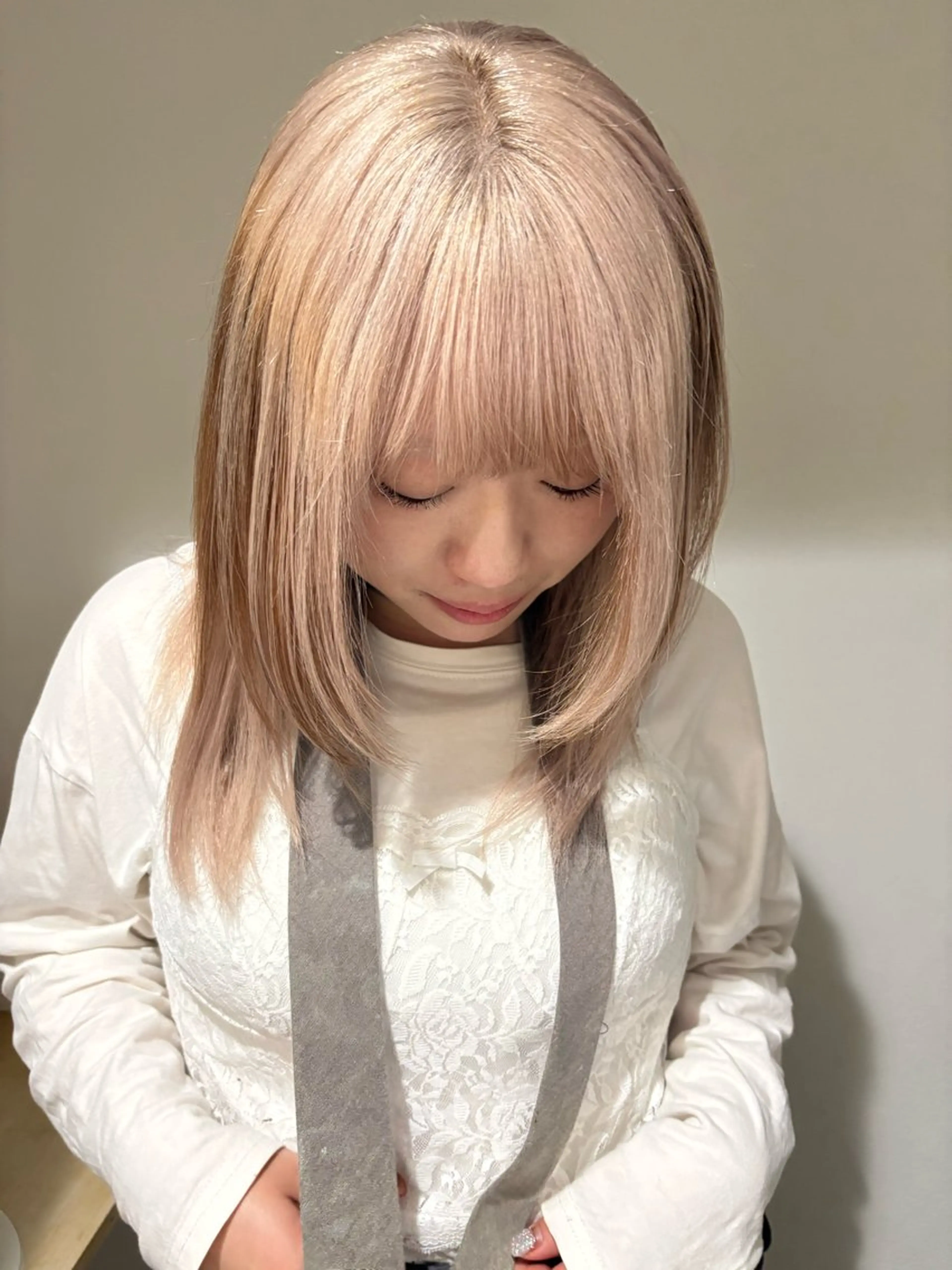 ミディアム ヘアカラー nonoka/ ブリーチ/モニカのヘアスタイル