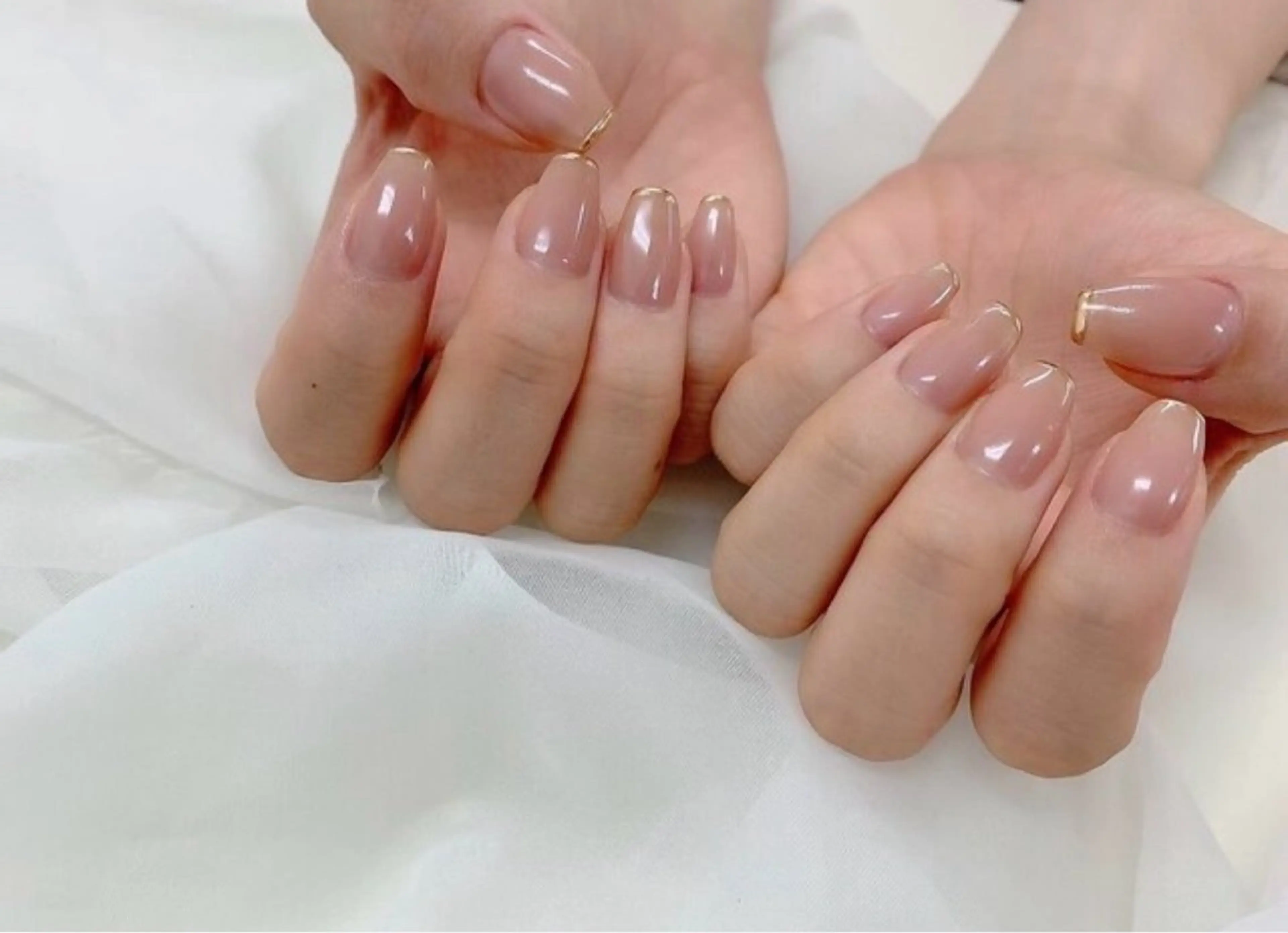 オフあり💗先端ミラーネイルの写真