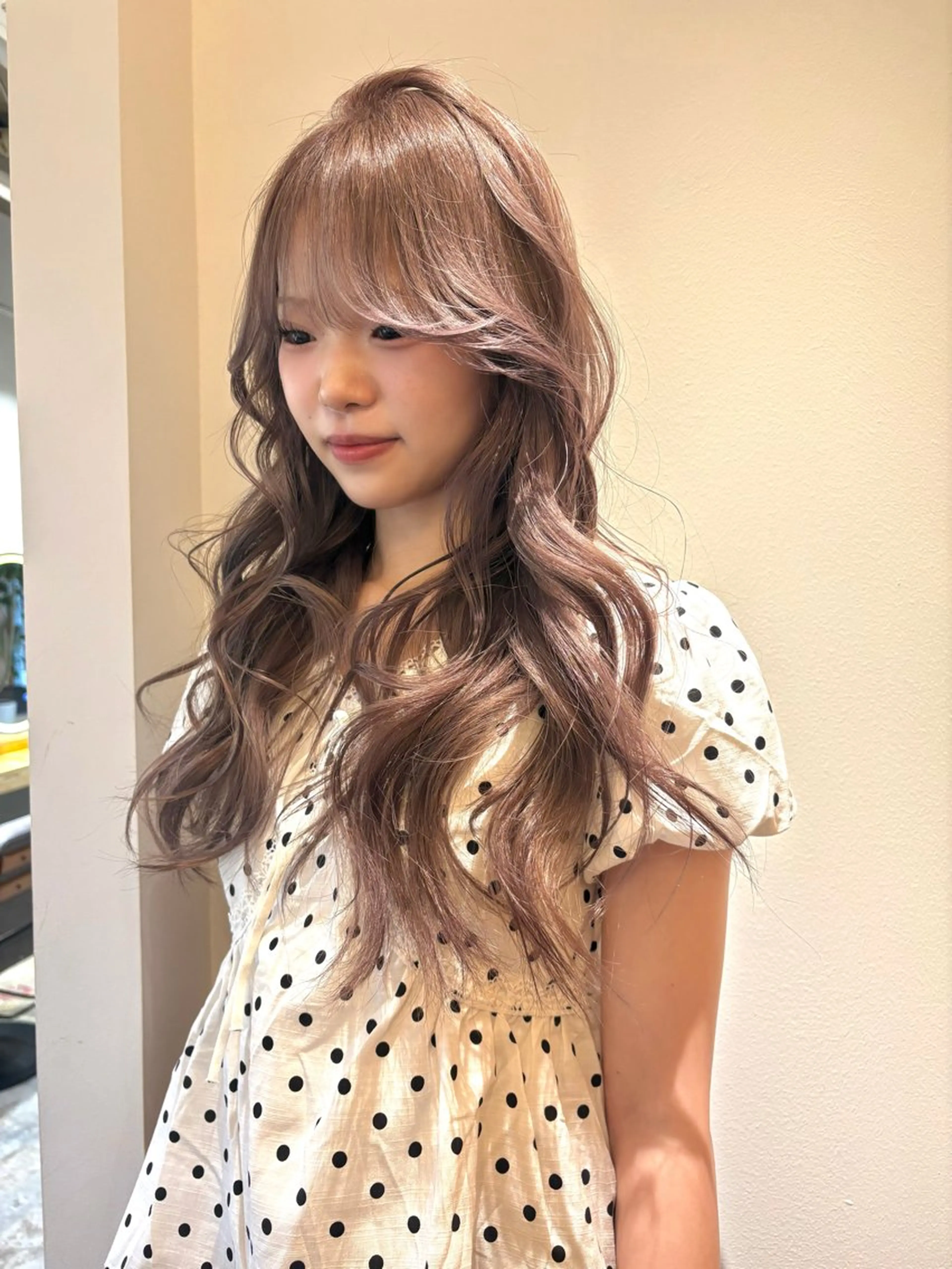 ロング ヘアカラー トリートメント Fev YUZUのヘアスタイル
