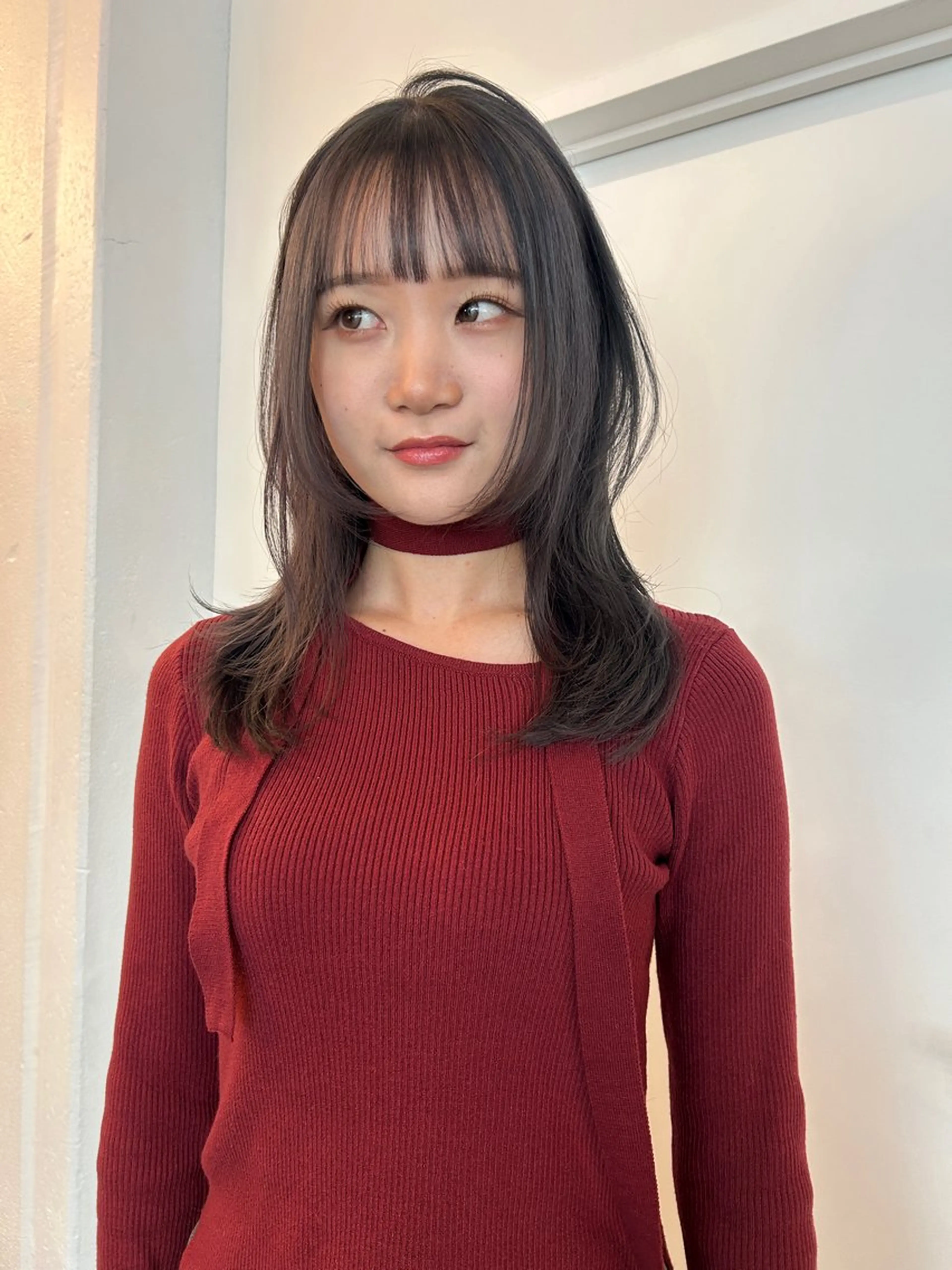 セミロング レイヤーカット/ 透明感カラーmikuのヘアスタイル