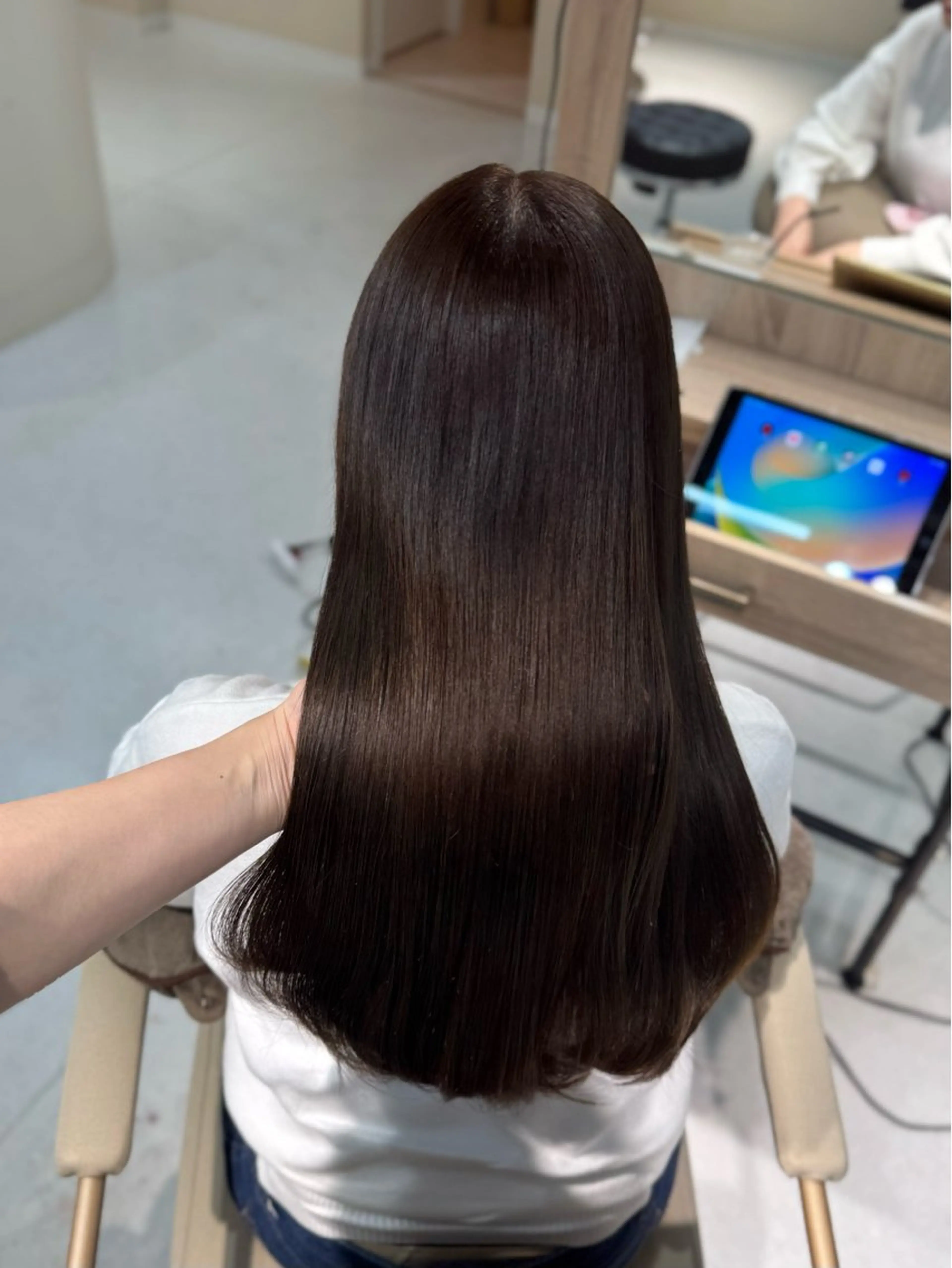 ロング カラー ブラウンカラー チョコレートブラウン ヘアカラー juprey所属・jupreÿ 𝒔𝒂𝒚𝒂🍓のヘアスタイル