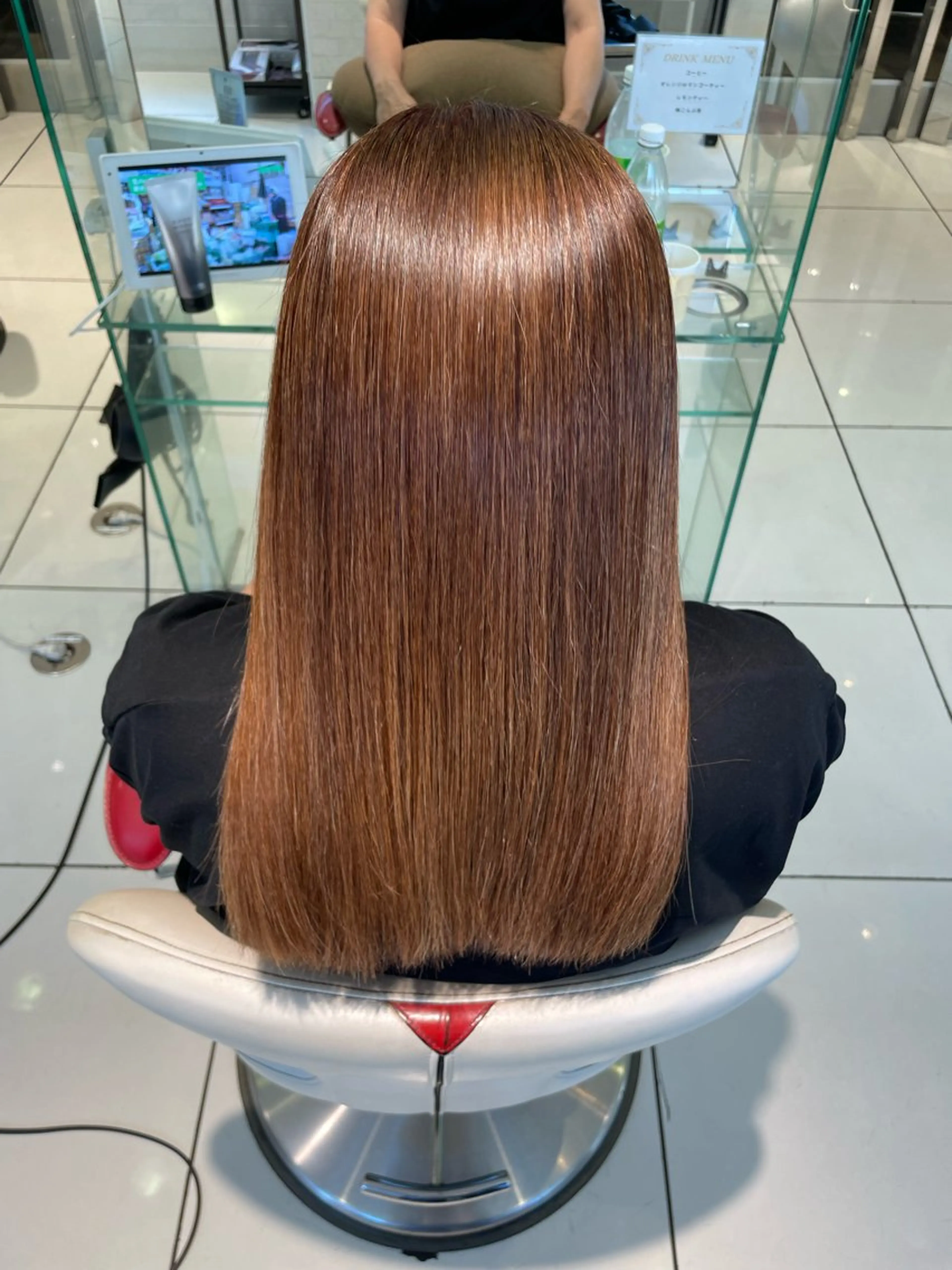 ロング カット 縮毛矯正 トリートメント 💈髪質改善特化💈 岡田 侑輝のヘアスタイル