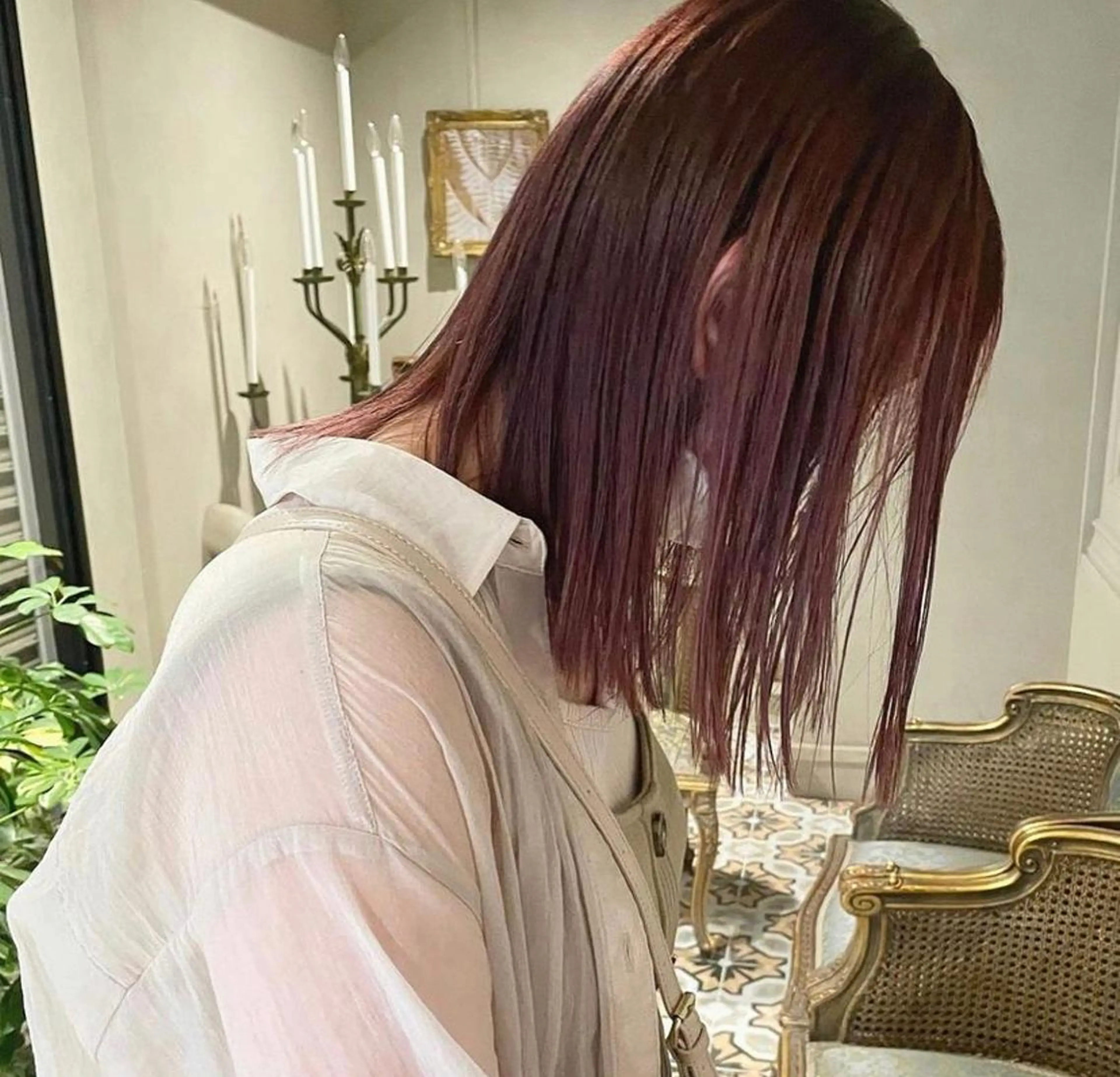 セミロング カット 梅原 大和のヘアスタイル