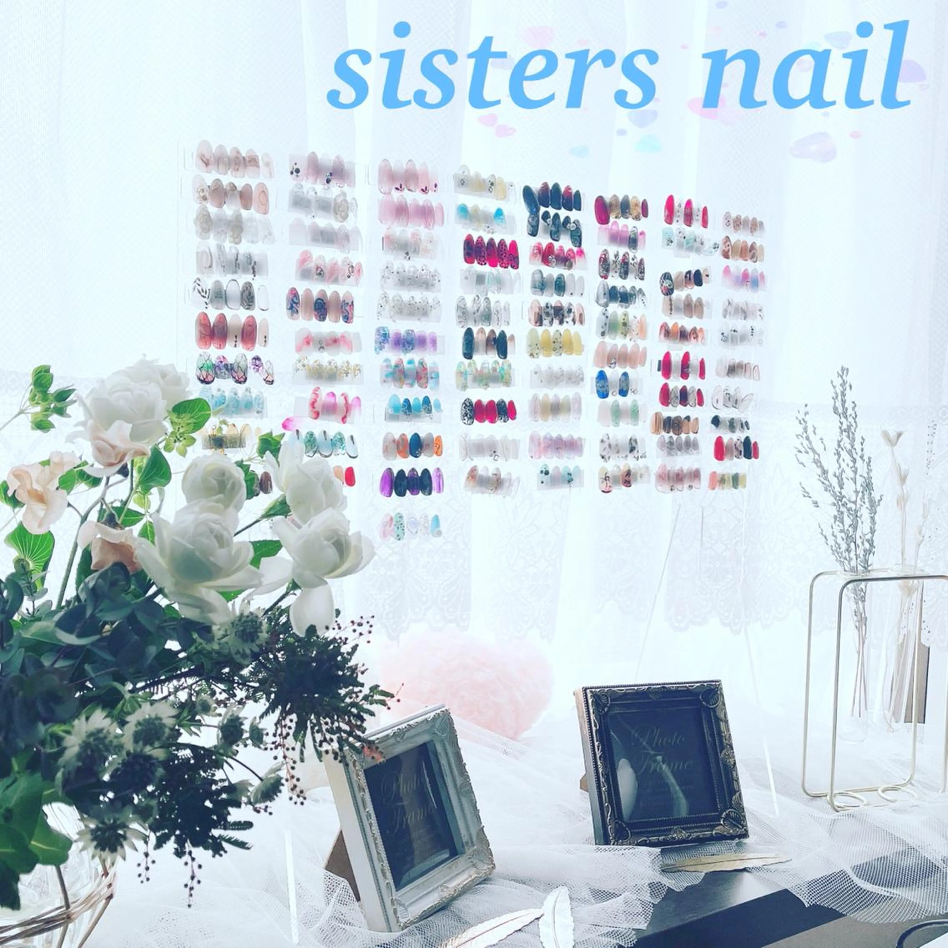 ネイル アートネイル フラワーネイル 卒業式 春ネイル sisters nail.fのネイルデザイン