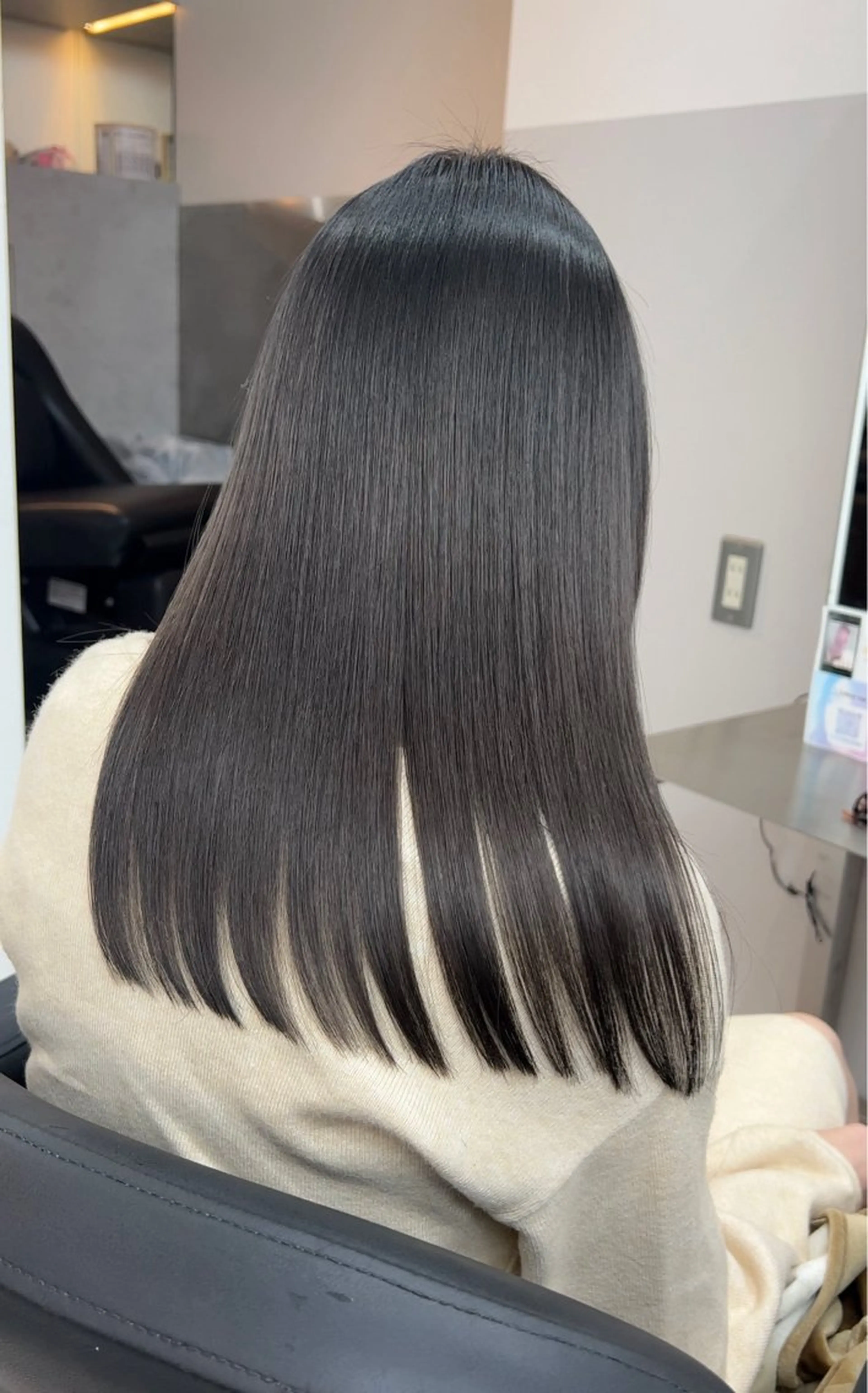 セミロング 髪質改善 カット 縮毛矯正 銀座/髪質改善カラー 酸性ストレート🍎のヘアスタイル