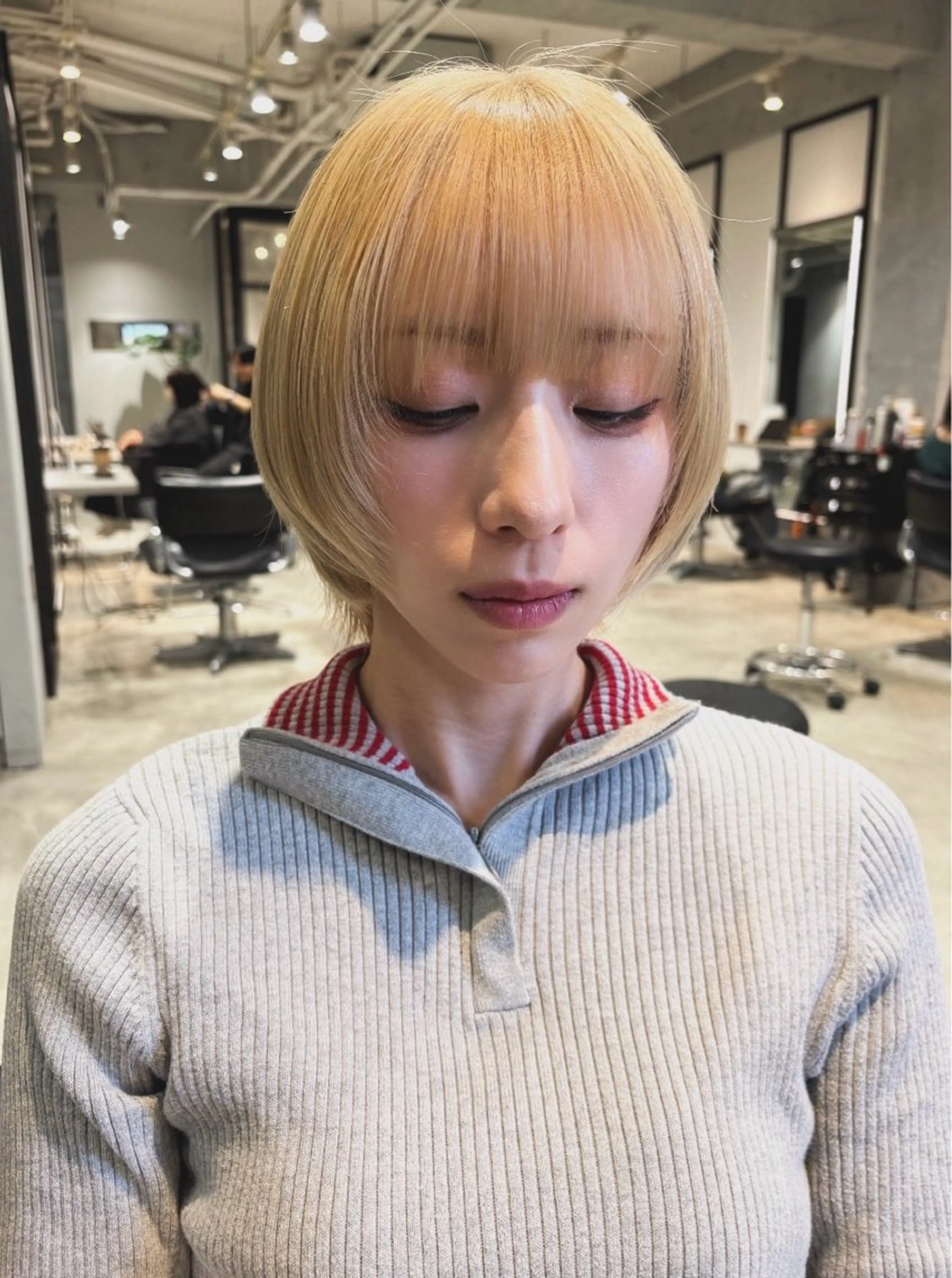 ショート カラー ヘアカラー トリートメント Juna✂️ レイヤー / ボブのヘアスタイル