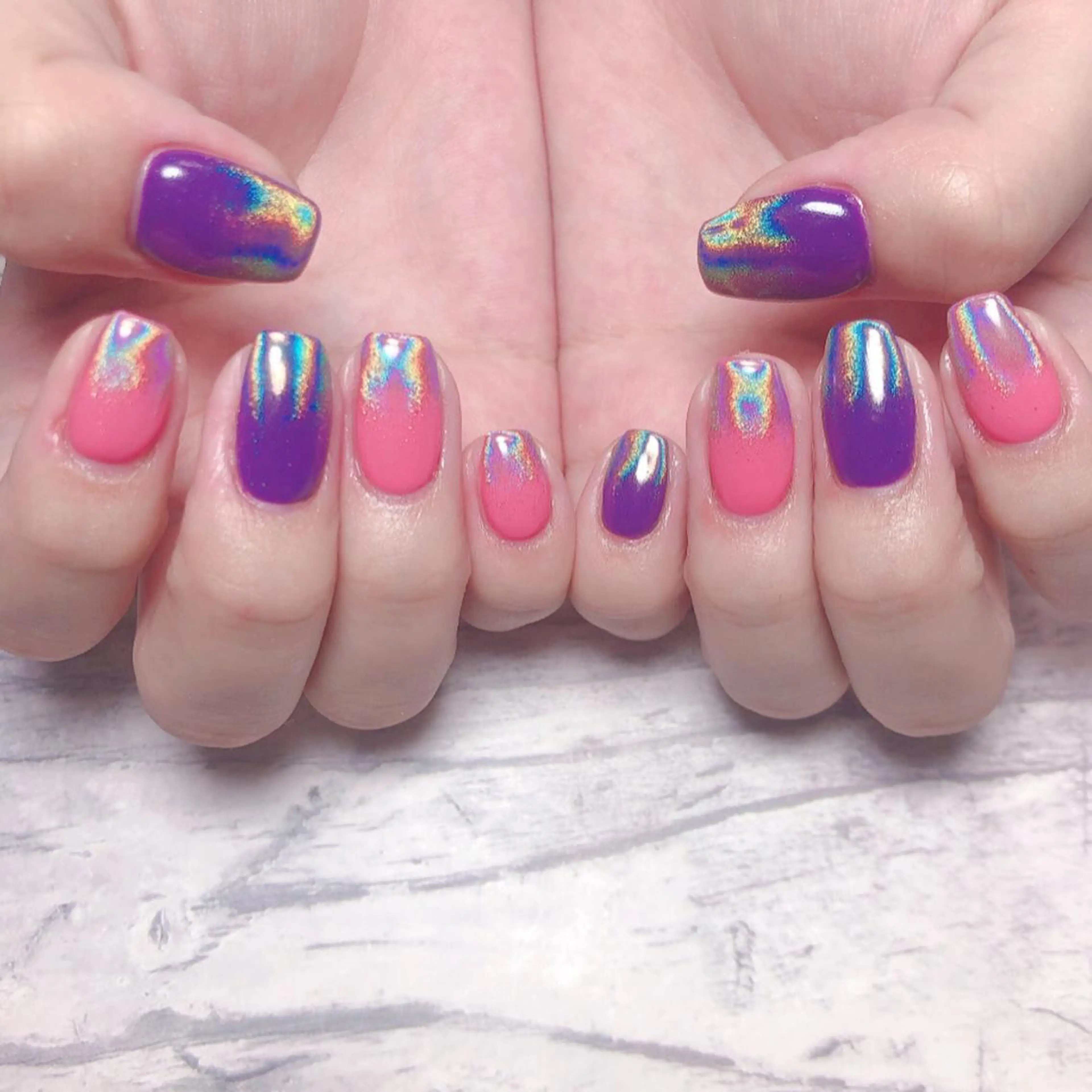 ネイル ミラーネイル 個室ネイルサロンDolly Girl〜ドーリーガール〜所属・DollyGirl KYOKOのネイルデザイン