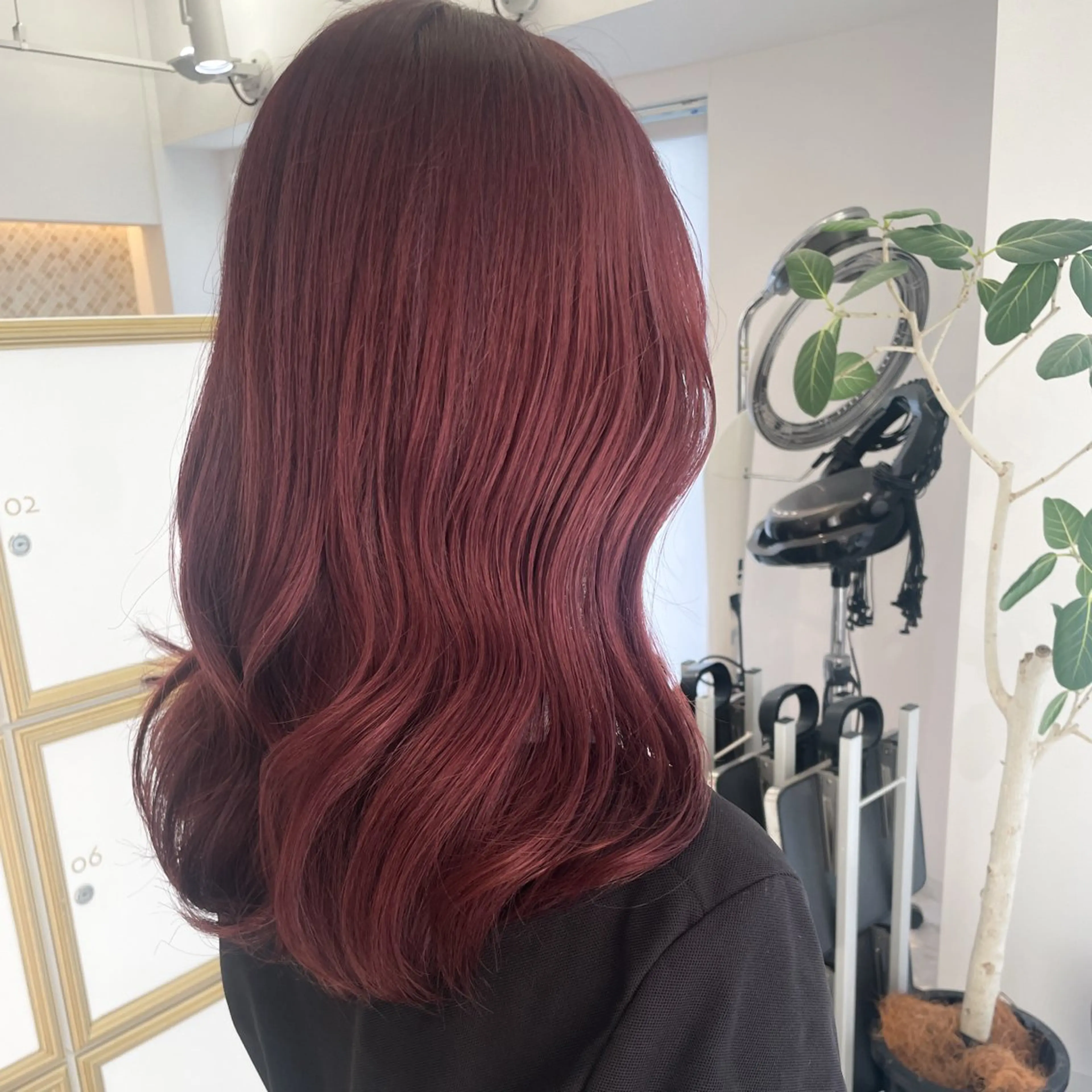 セミロング ヘアカラー トリートメント 似合わせヘア🤍 面田法子のヘアスタイル