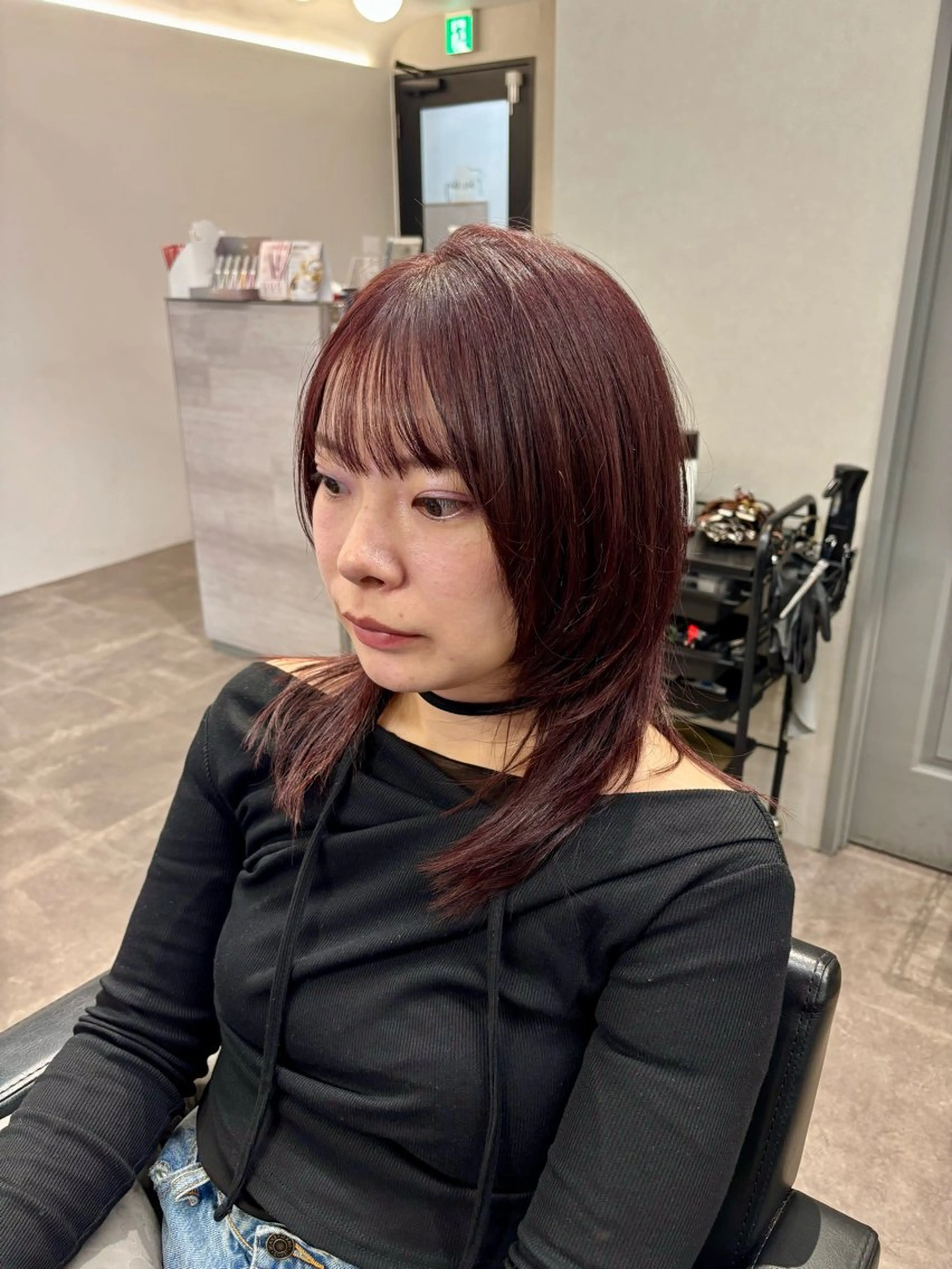 セミロング カット ヘアカラー トリートメント Fan.ray⭐️ 松永拓巳のヘアスタイル