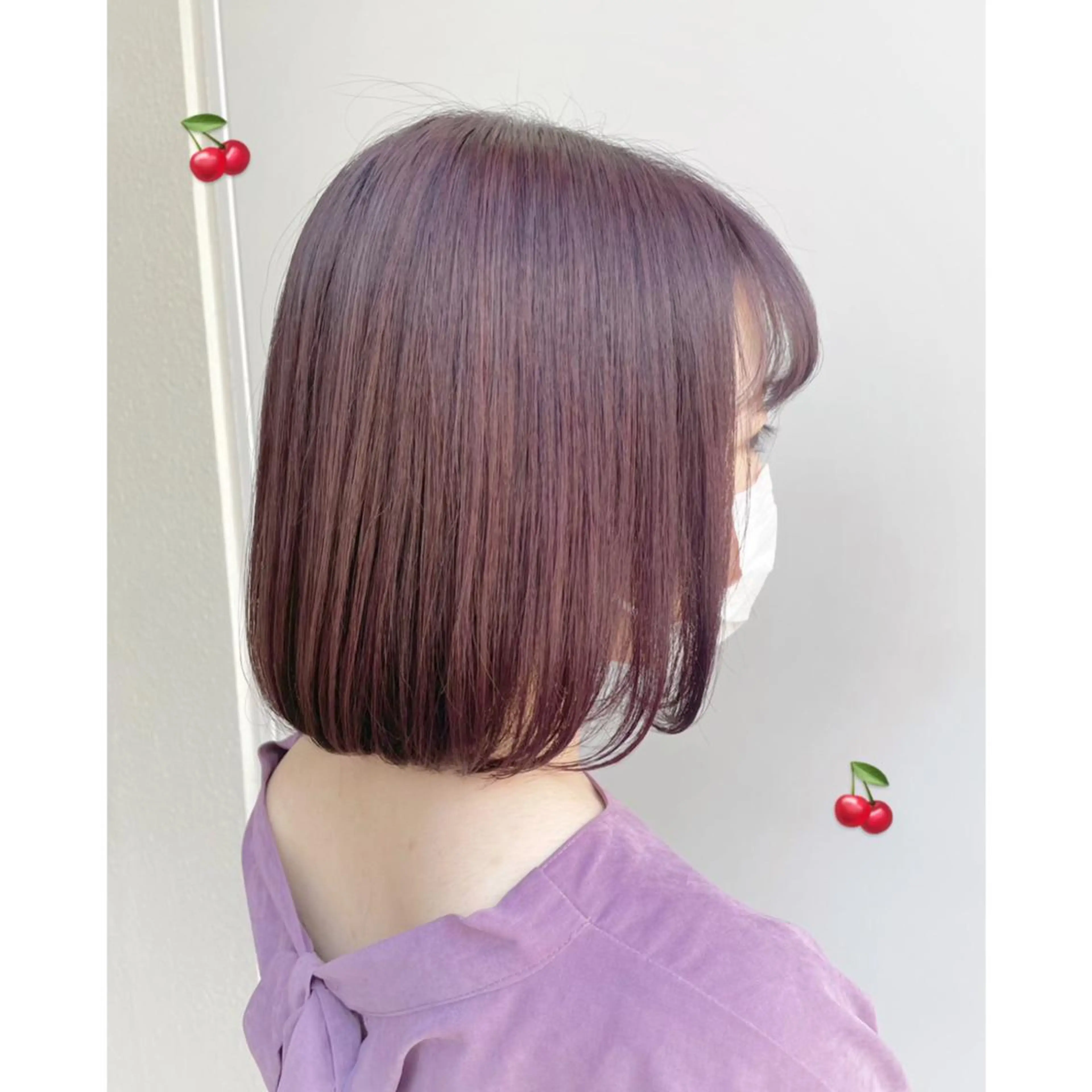 ミディアム カラー ヘアカラー 松森 小夏のヘアスタイル