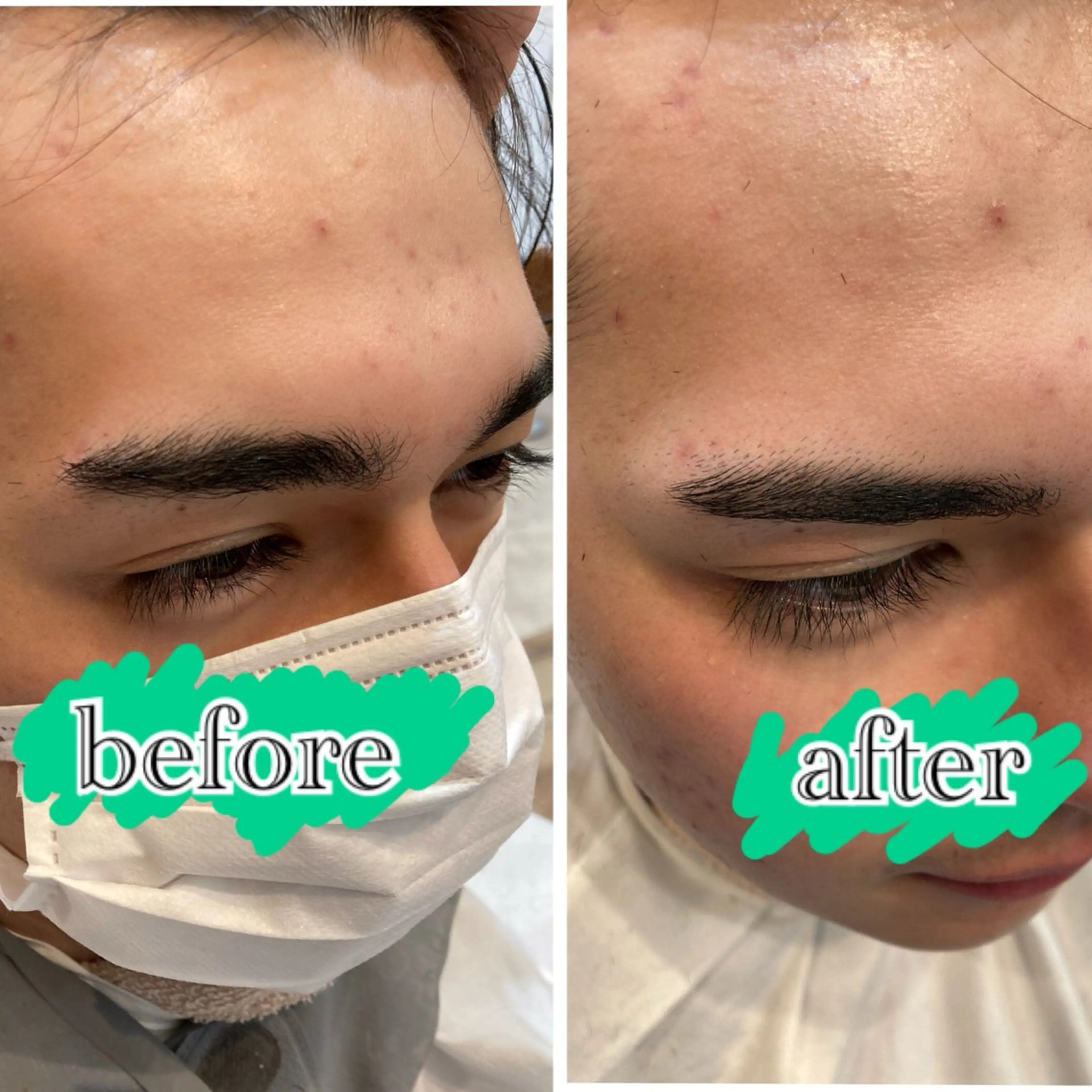 メンズ アイブロウ 眉カット カット特化型 美容師/栗本のヘアスタイル