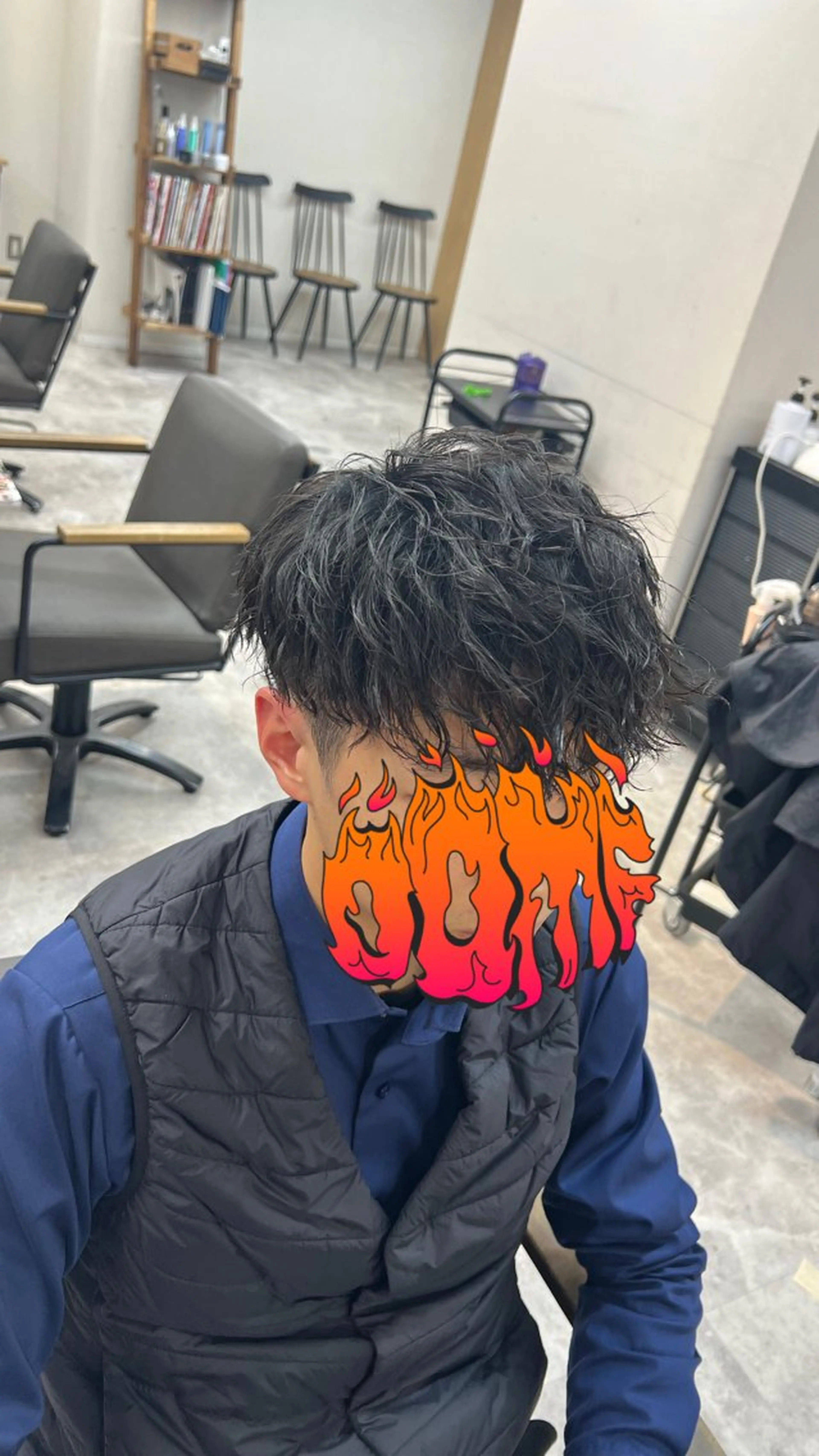 ショート パーマ メンズ メンズパーマ カット パーマ DIECESHIBUYA.所属・メンズ似合わせ/ ビジネスヘア/比嘉のヘアスタイル