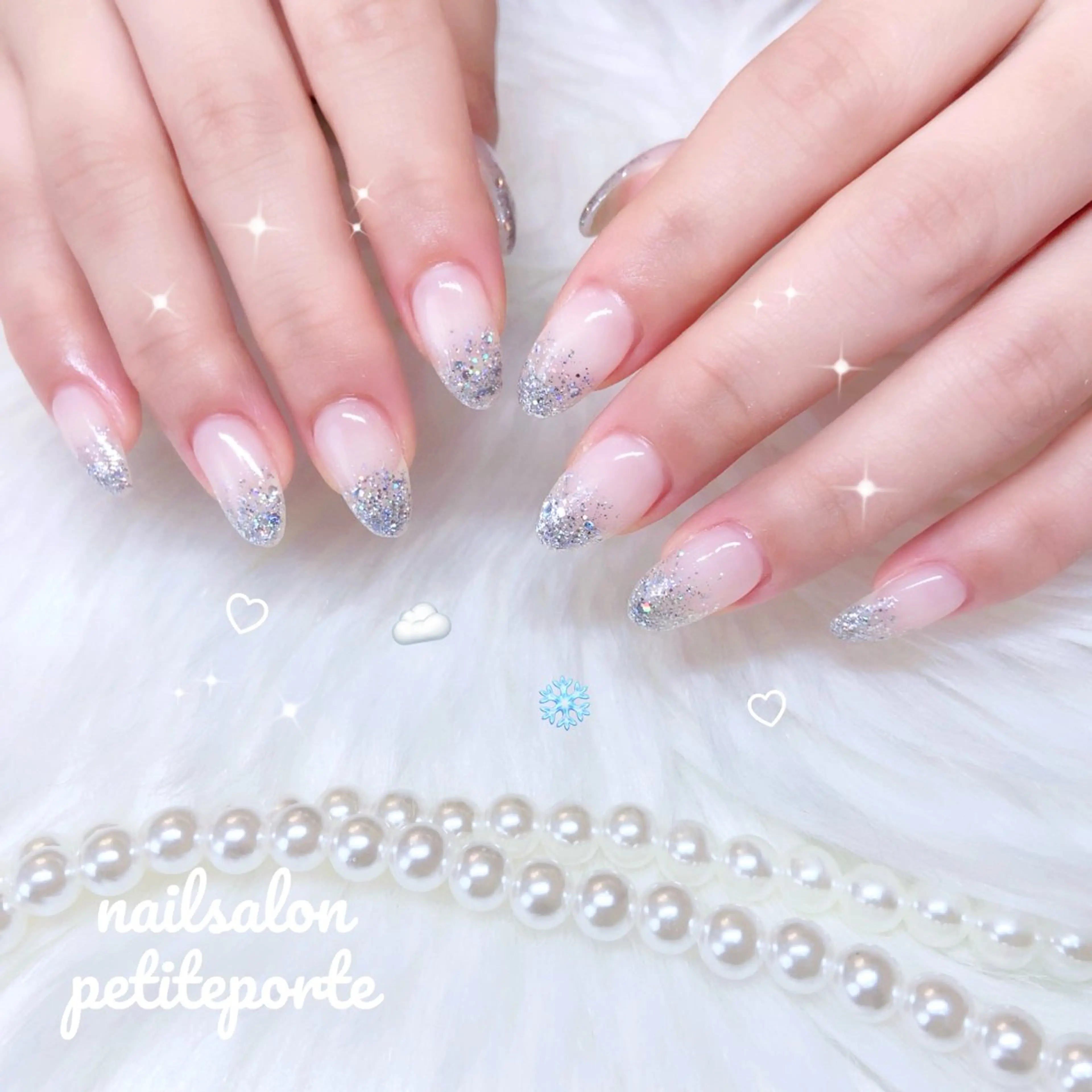 ネイル キラキラネイル ラメ(グリッター) ラメグラデーション ワンカラーネイル シンプルネイル ハンドネイル nailsalon petite porte所属・petite porteのネイルデザイン