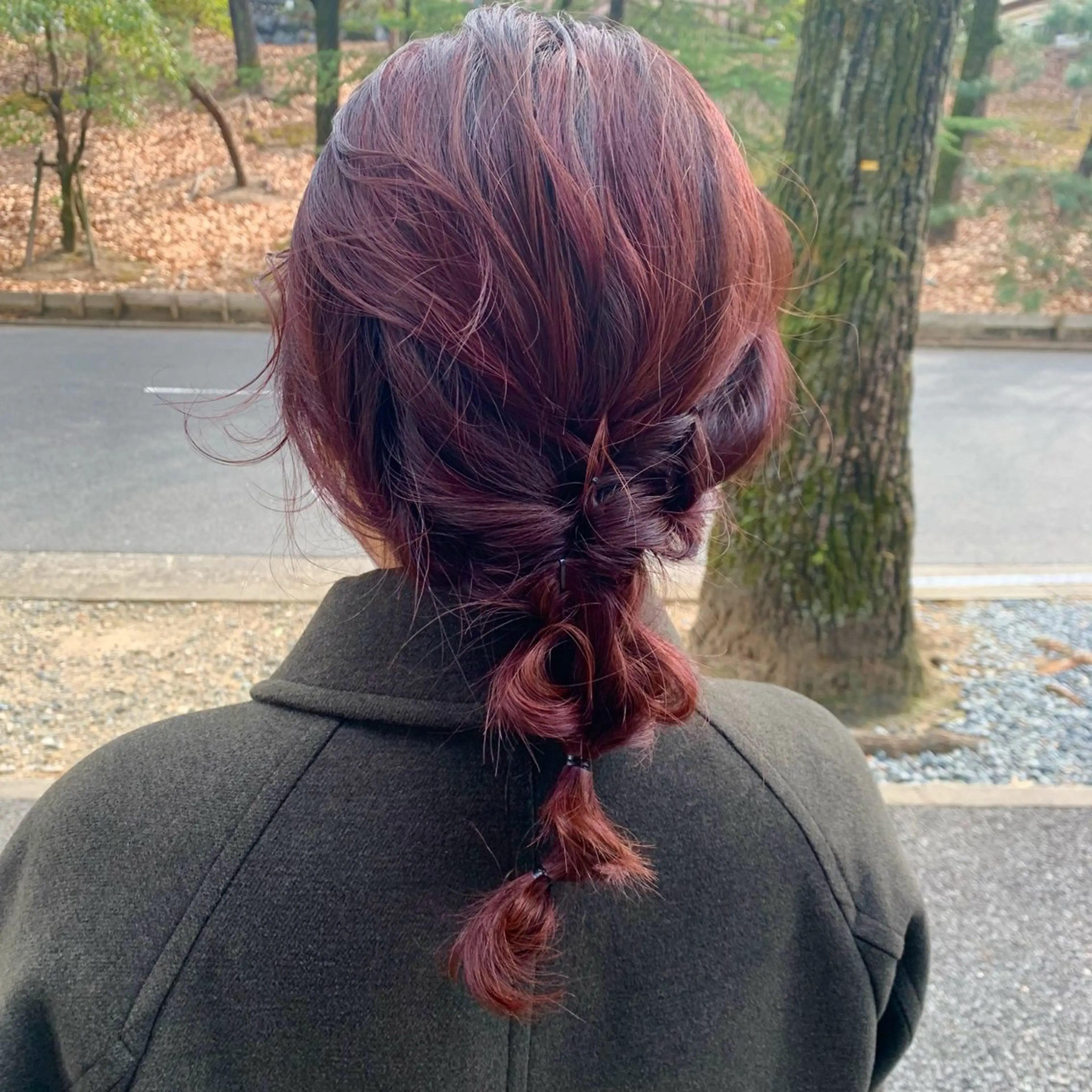 セミロング ヘアアレンジ 🐰桃山台/髪質改善 山亀のヘアスタイル