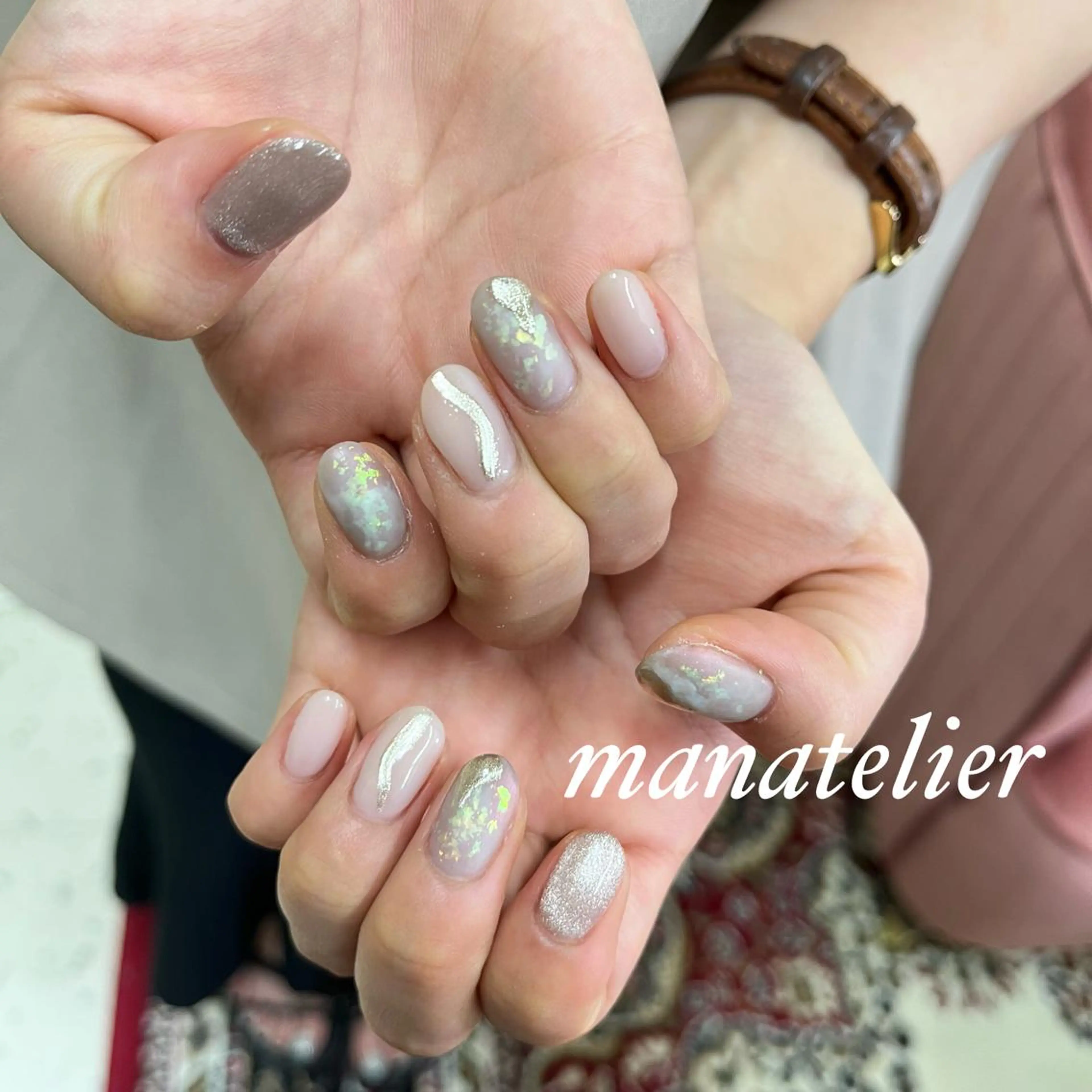 ネイル ニュアンスネイル ハンドネイル manatelier マナトリエのネイルデザイン