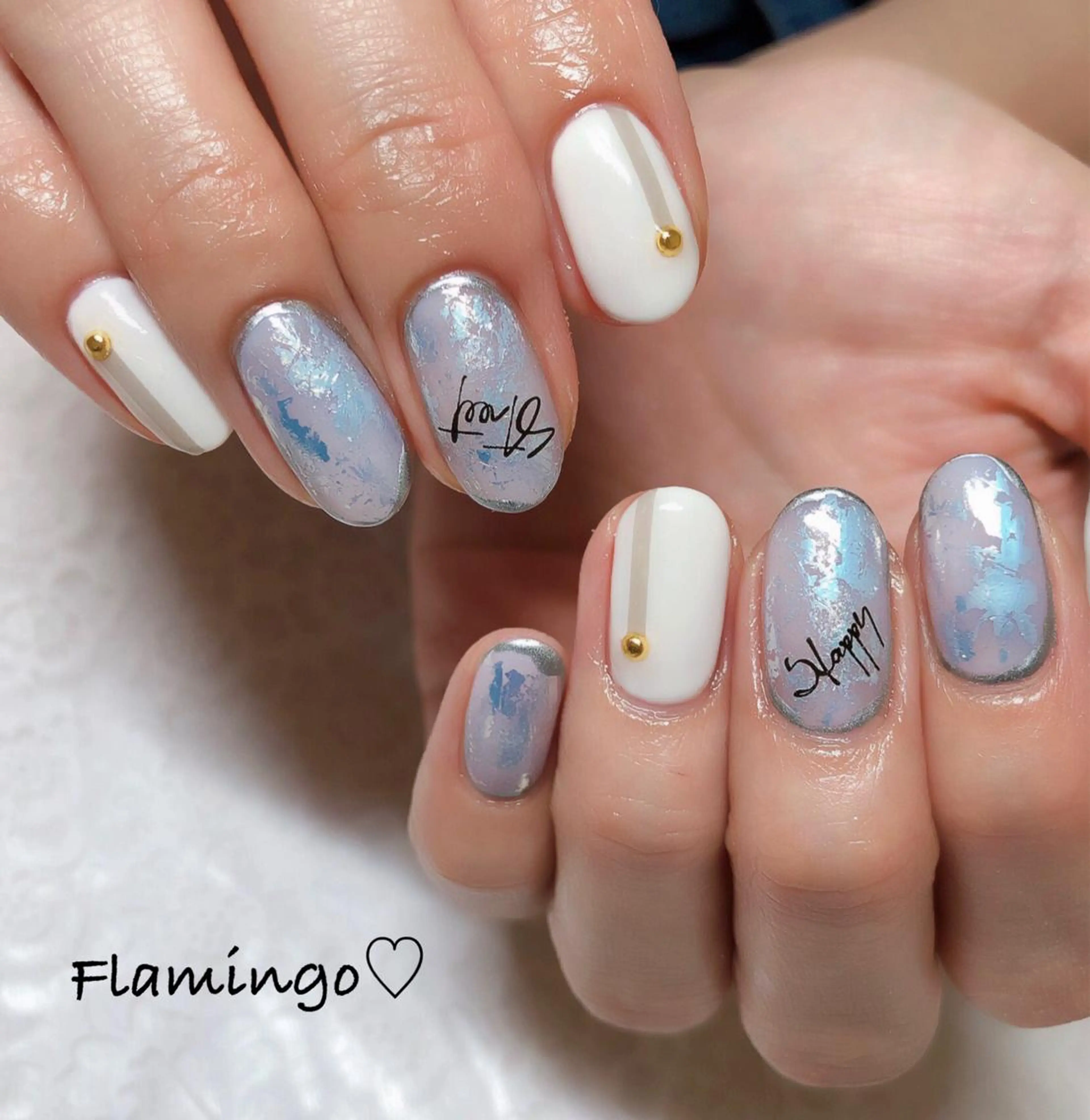 ネイル キラキラネイル ニュアンスネイル 夏ネイル 浮きにくいフィルイン ｜上品シンプルネイルのネイルデザイン