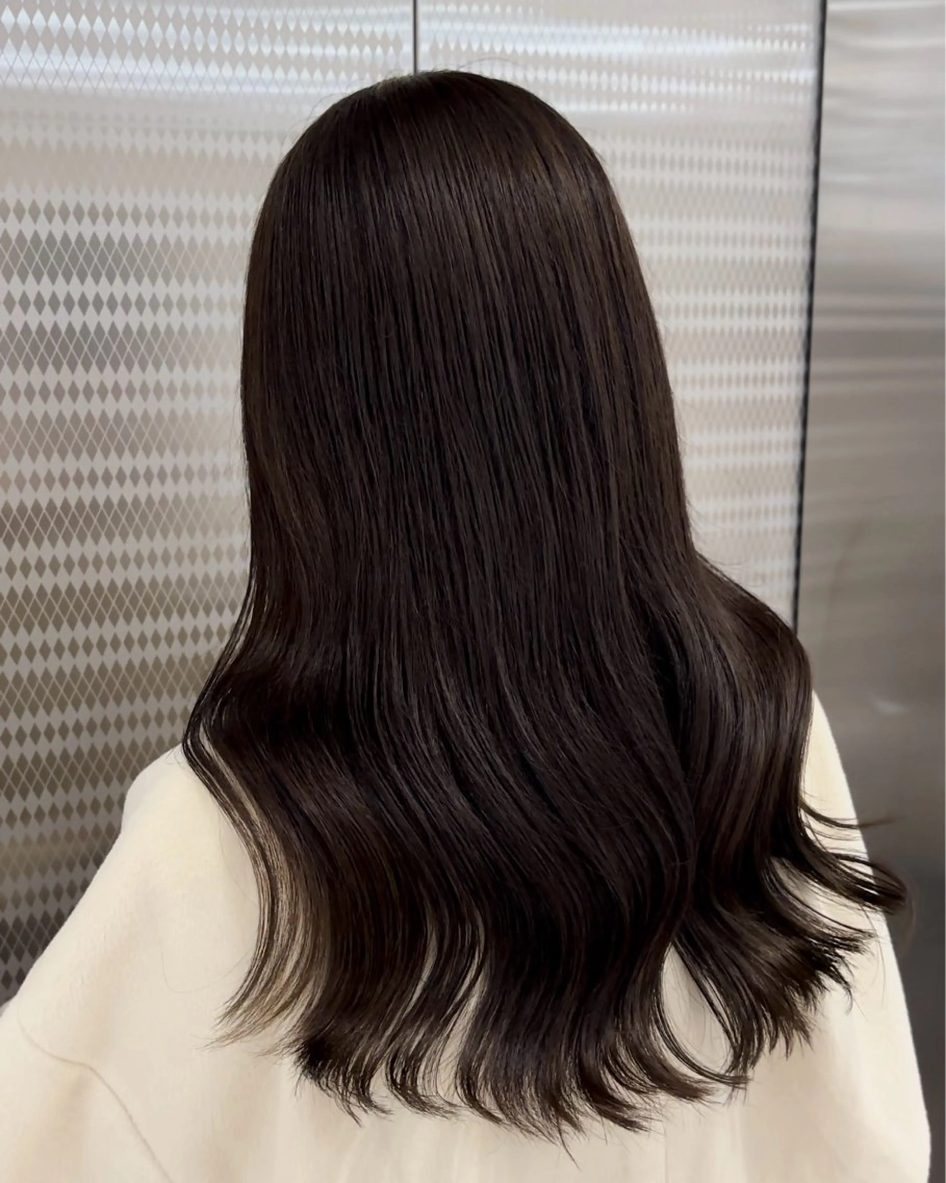 セミロング カラー ブリーチ ケアカラー カット ヘアカラー トリートメント CHAINON×FeM#所属・名駅/sHiHo/透 明感カラー✨🎀/のヘアスタイル