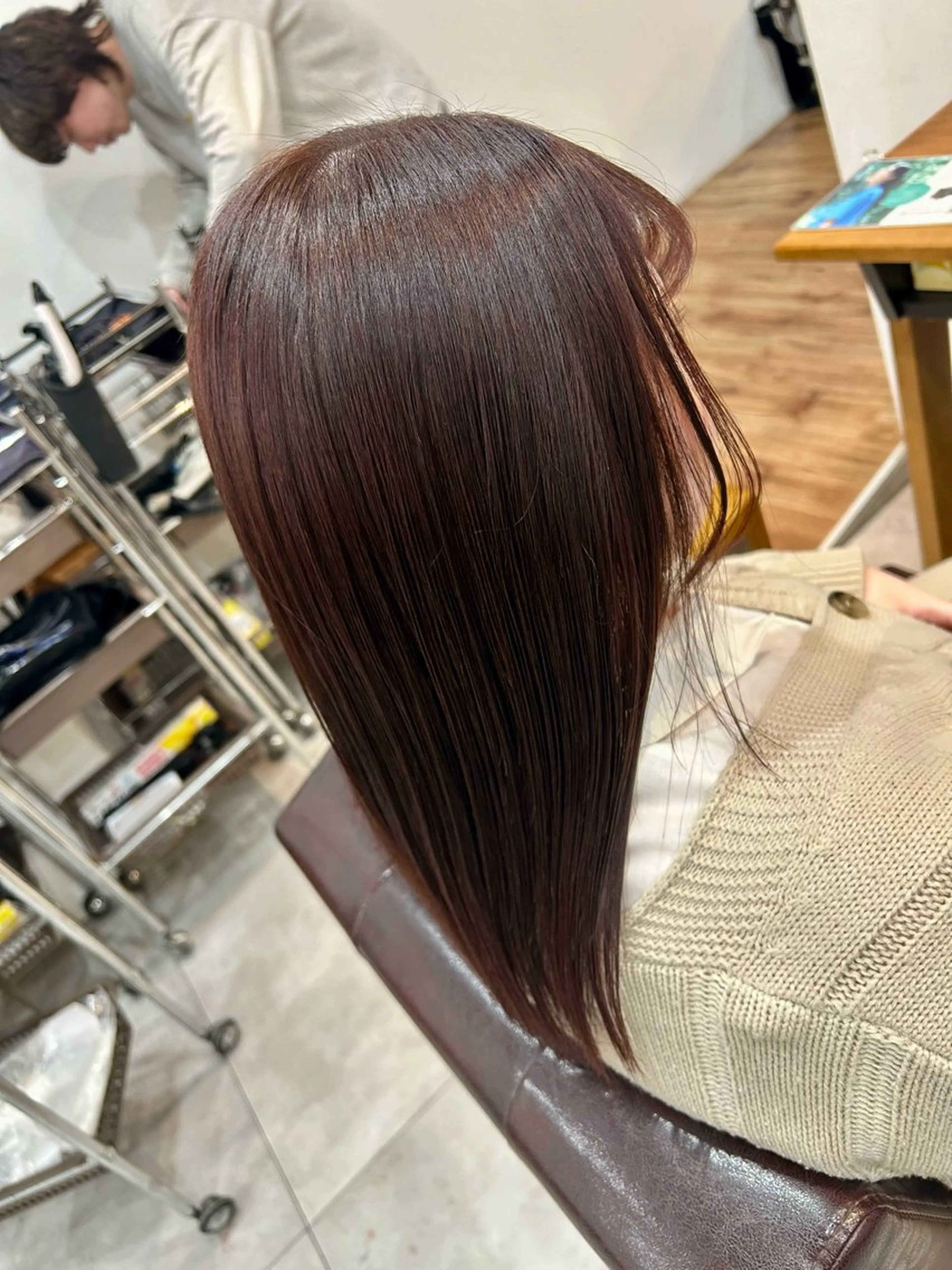 【癖毛の方必見❗️サラ艶な髪の毛に✨】縮毛矯正👩‍🦱の写真