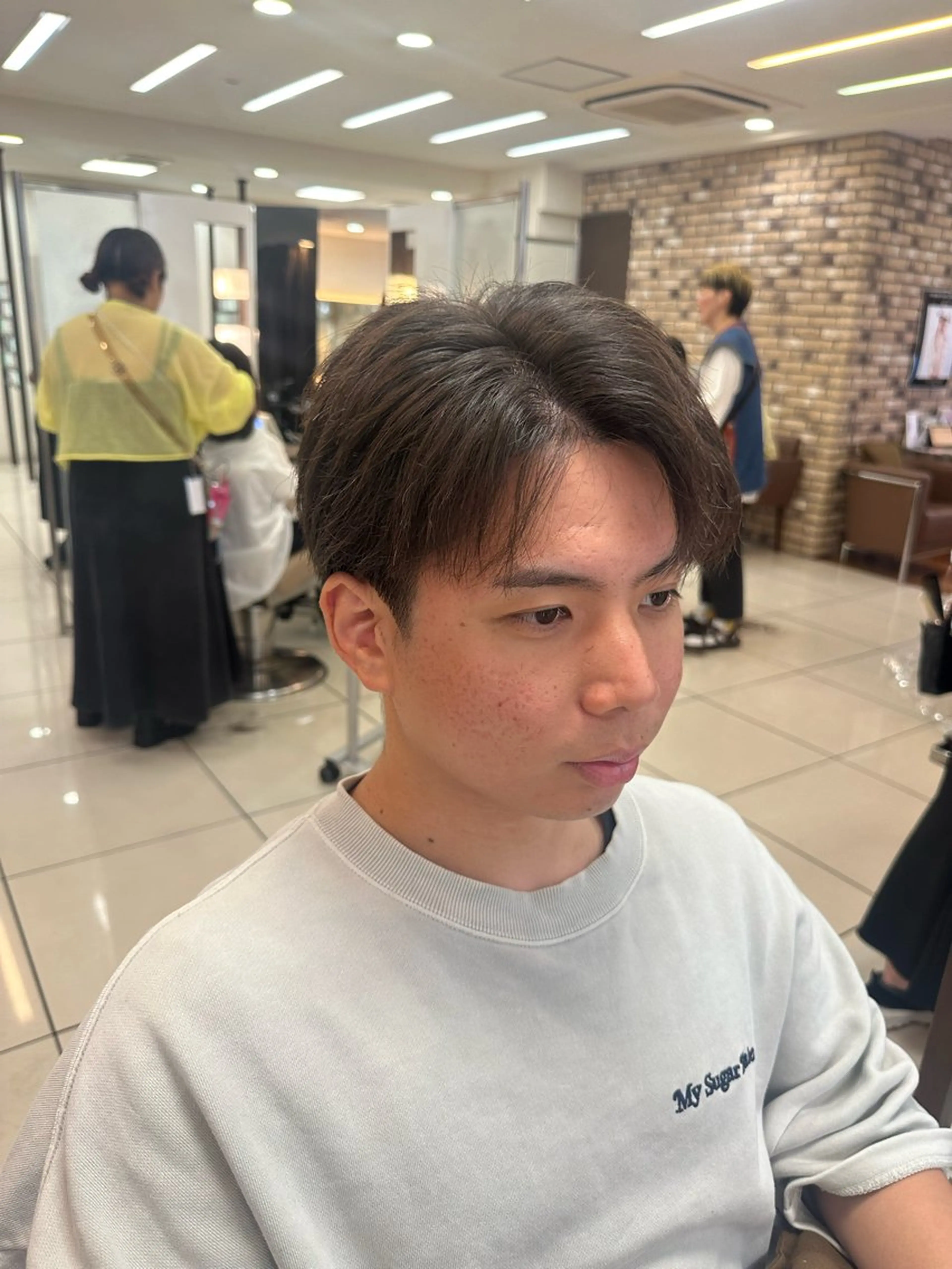 メンズ カット メンズ特化 センターパート特化のヘアスタイル