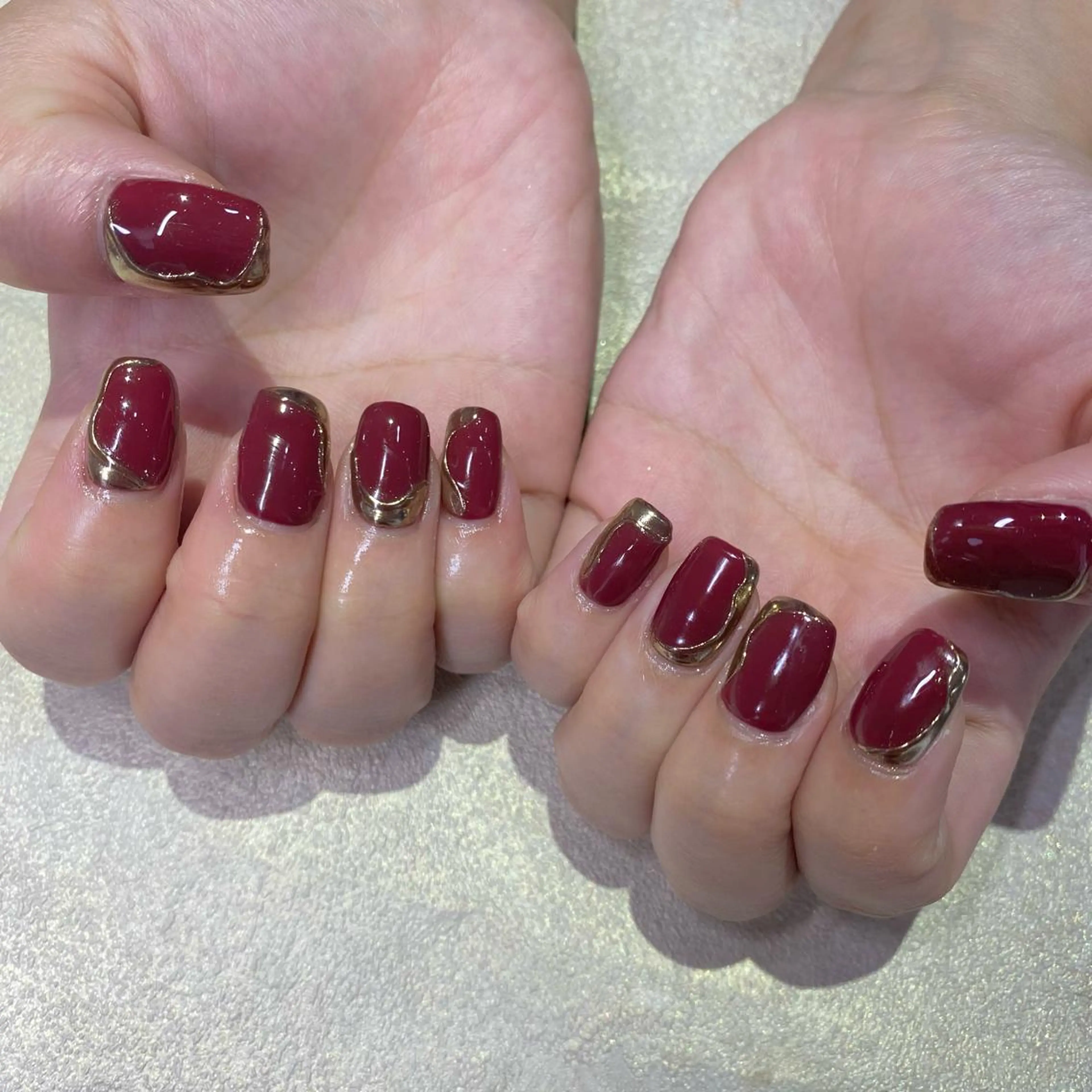 ネイル ハンドネイル Amber21.所属・Nagahama Akariのネイルデザイン