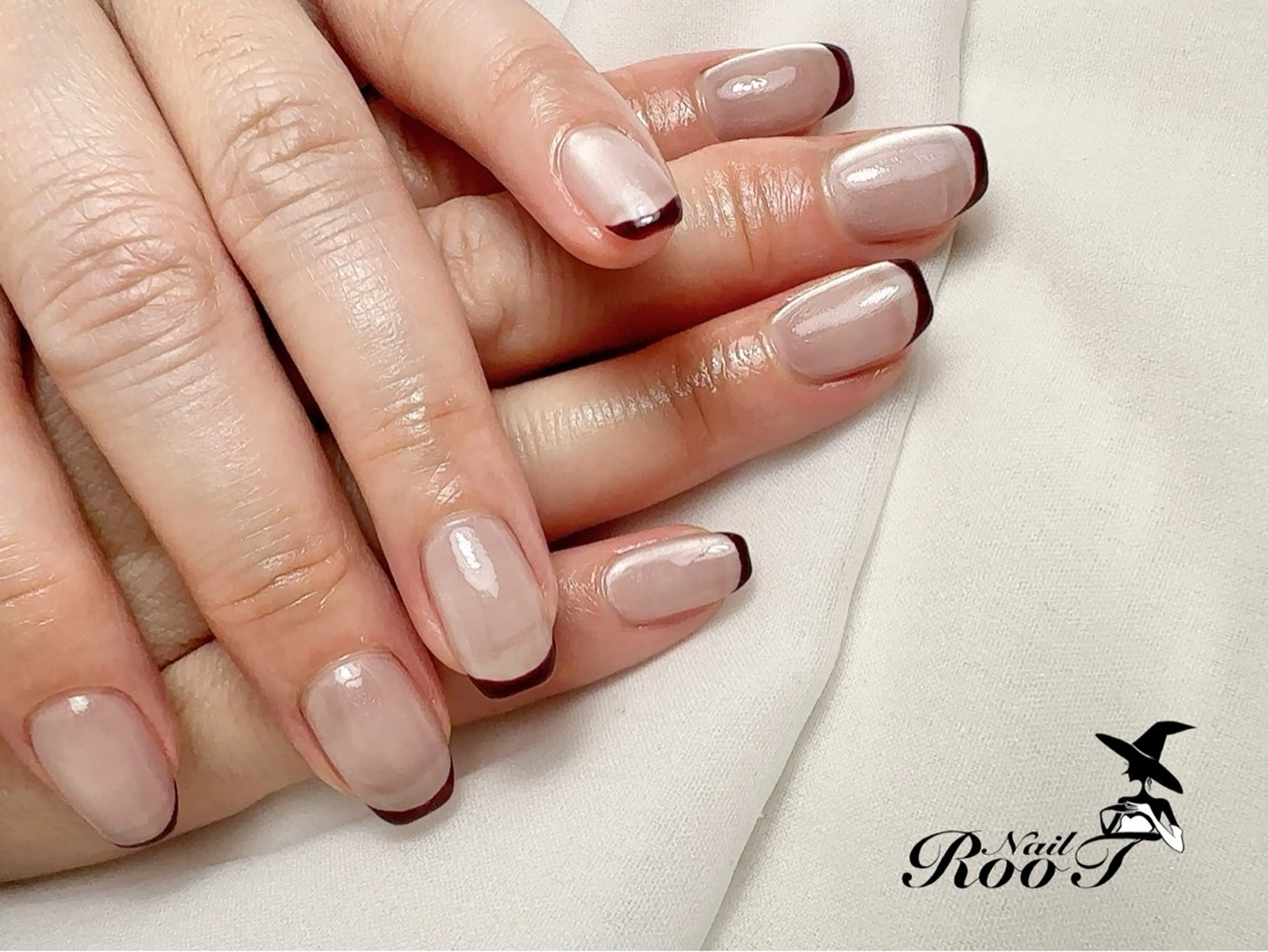 ネイル フレンチネイル マグネットネイル ハンドネイル RooT Nailのネイルデザイン