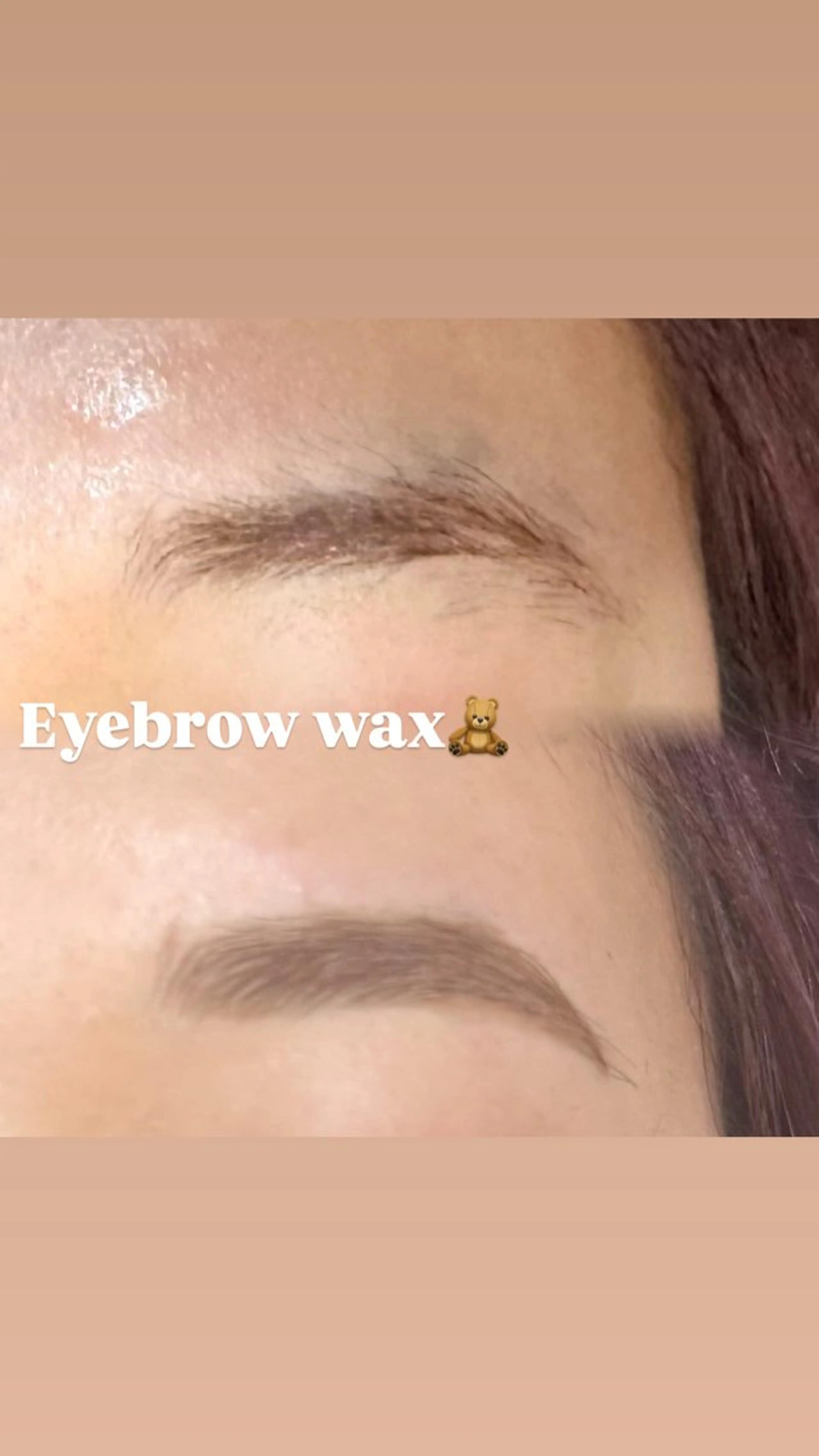 美眉人気No.1✨️眉毛ワックス（メイク無し）【ワックス➕間引き】の写真