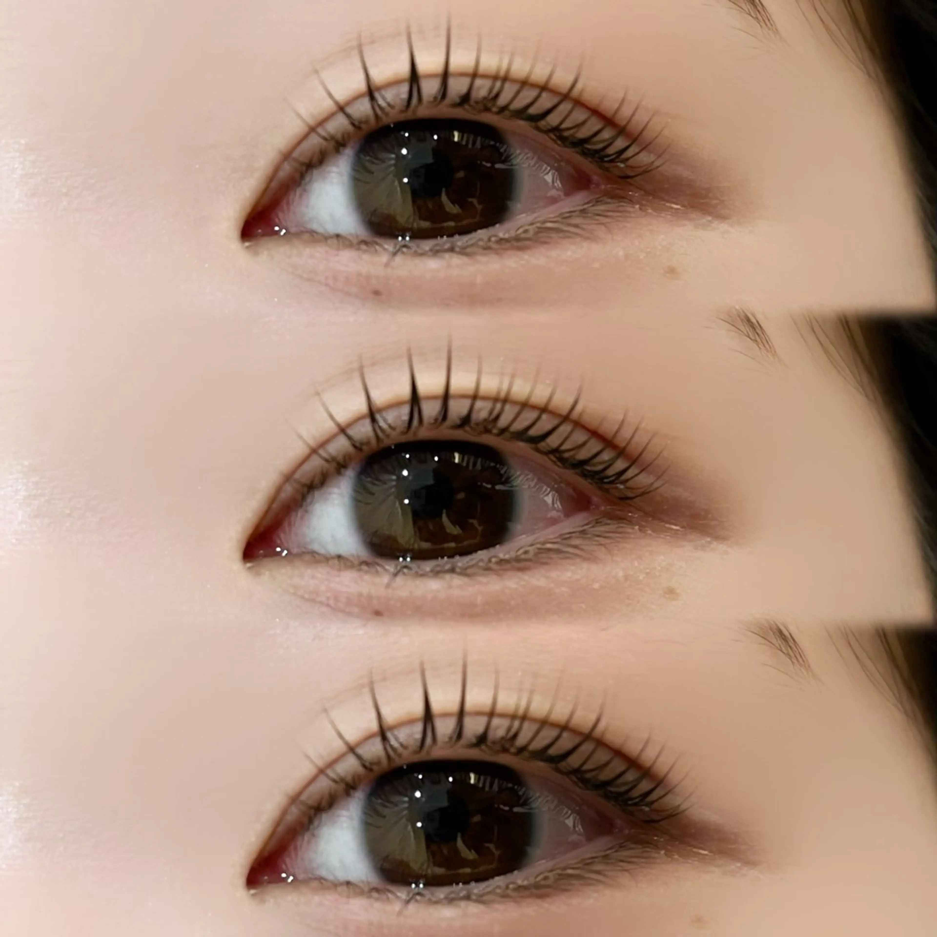 マツエク・マツパ パリジェンヌラッシュリフト まつげパーマ マツパ 岡本葵子カットモデル ┊束感マツエクのマツエク・マツパデザイン