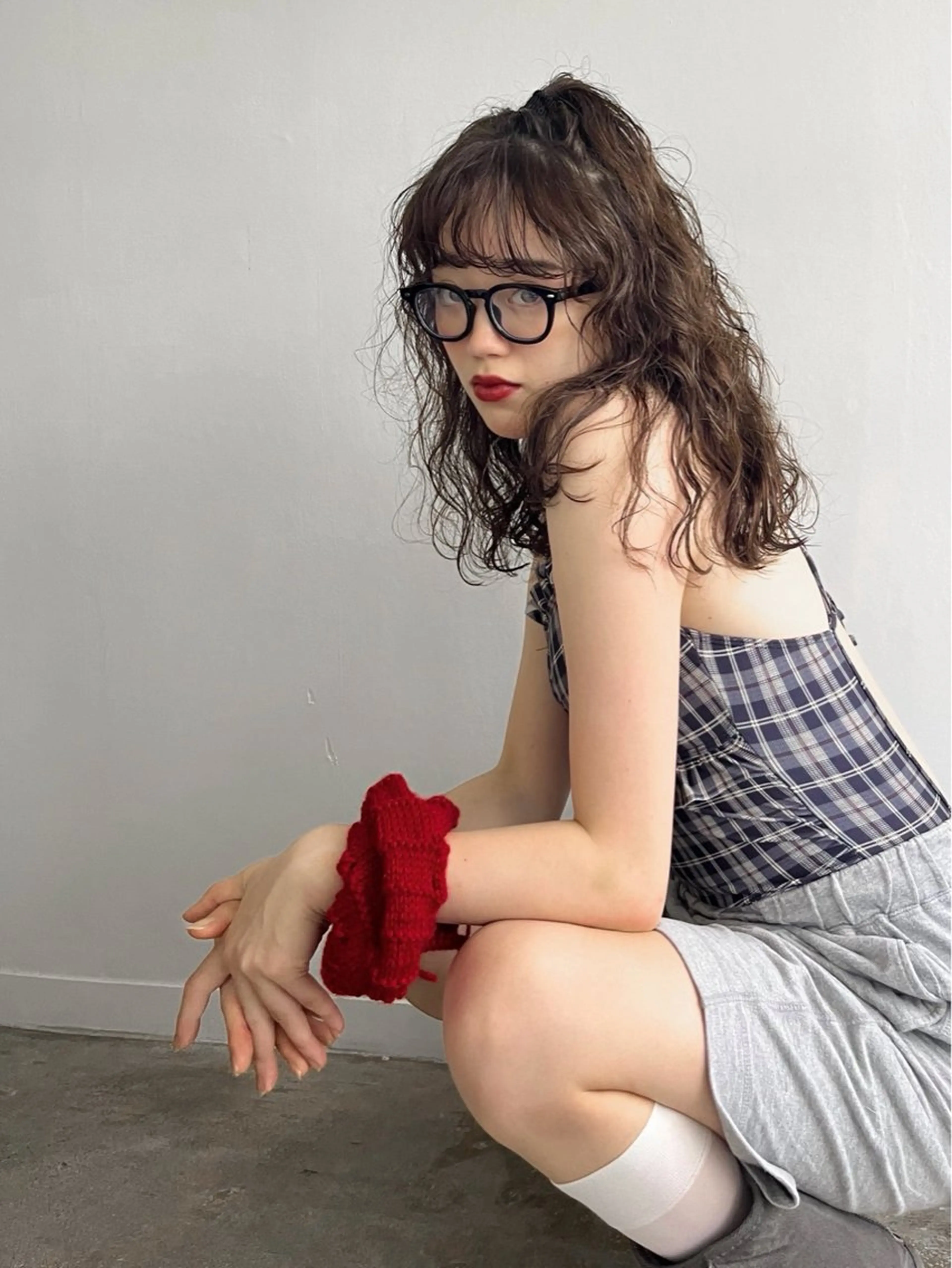 ロング カラー ヘアカラー カットモデルレイヤー 暖色カラー モカ🎶のヘアスタイル