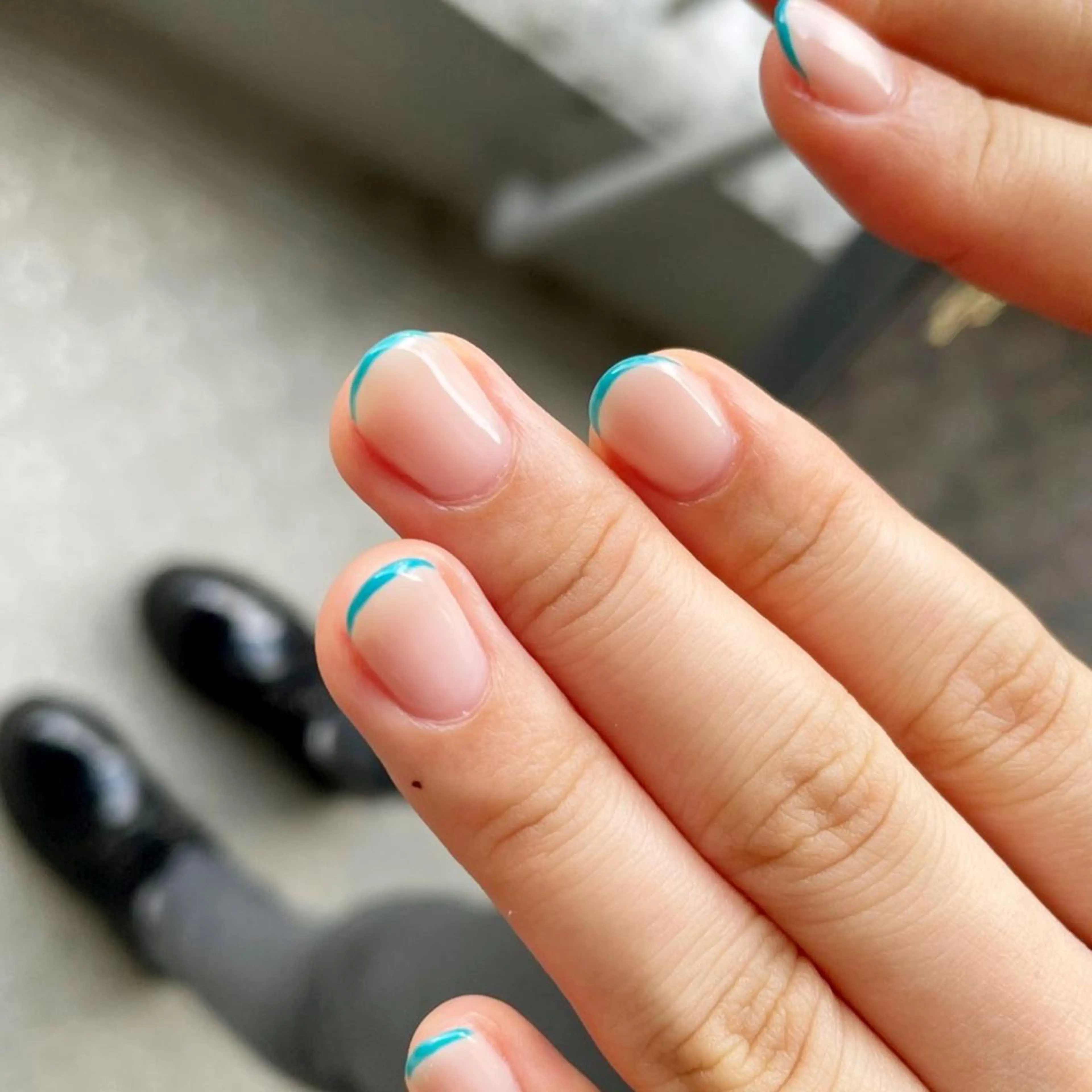 ネイル フレンチネイル ワンカラーネイル nicolenail /emureのネイルデザイン