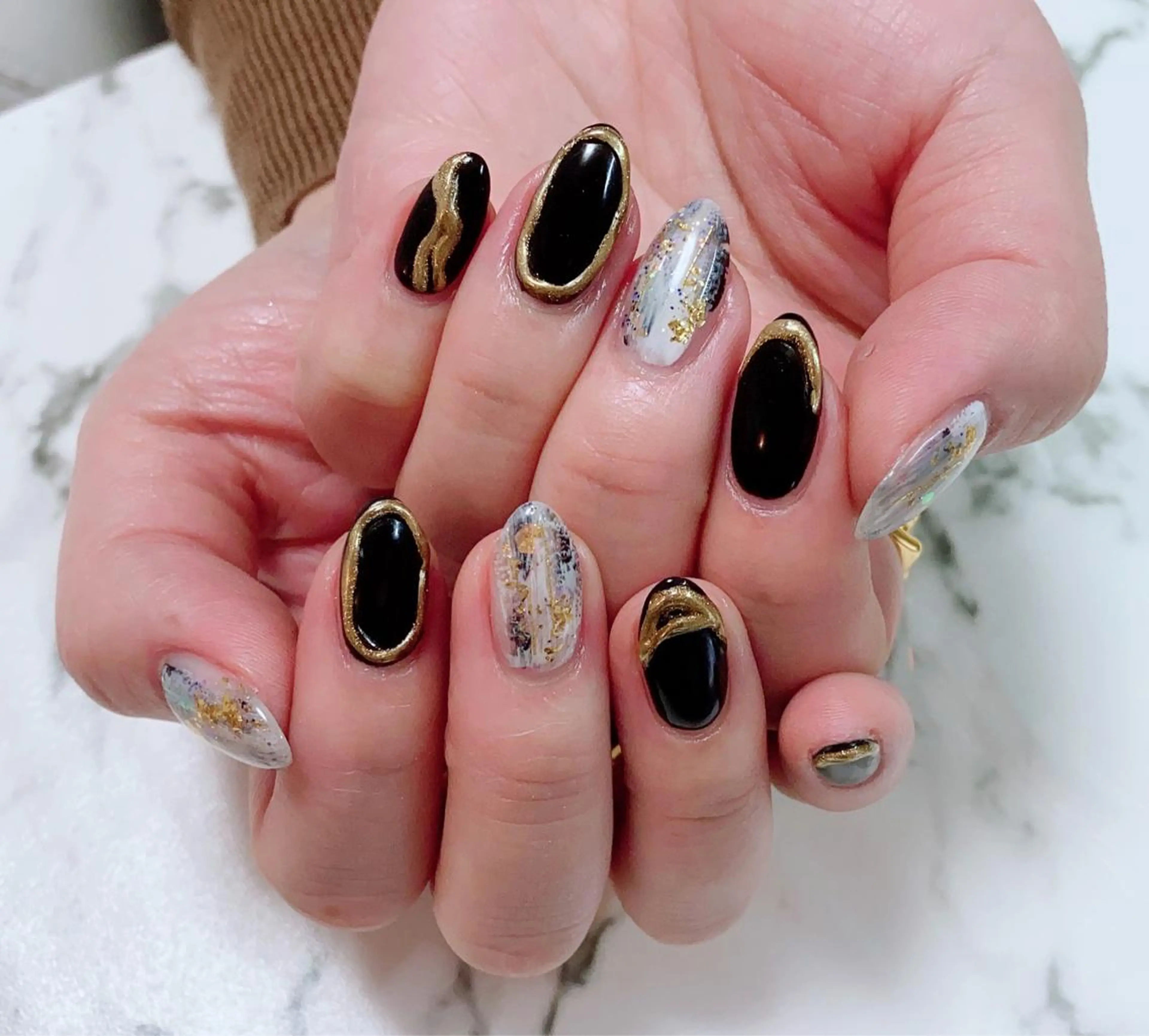 ロング カラー ネイル Q Free nailsのネイルデザイン