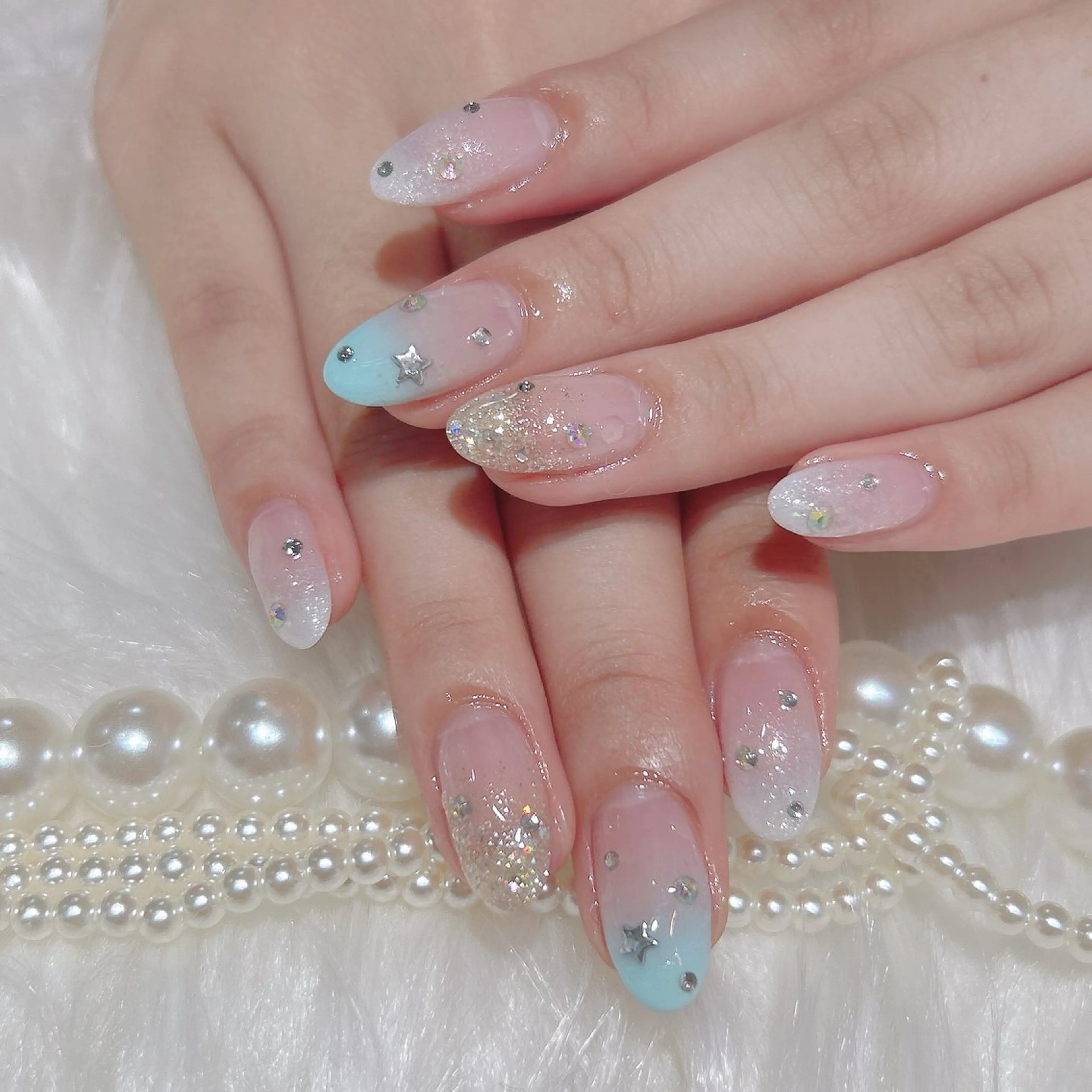 ネイル フットネイル ジェルネイル マグネットネイル パラジェル Nail×Lani 深爪矯正対応◎のネイルデザイン