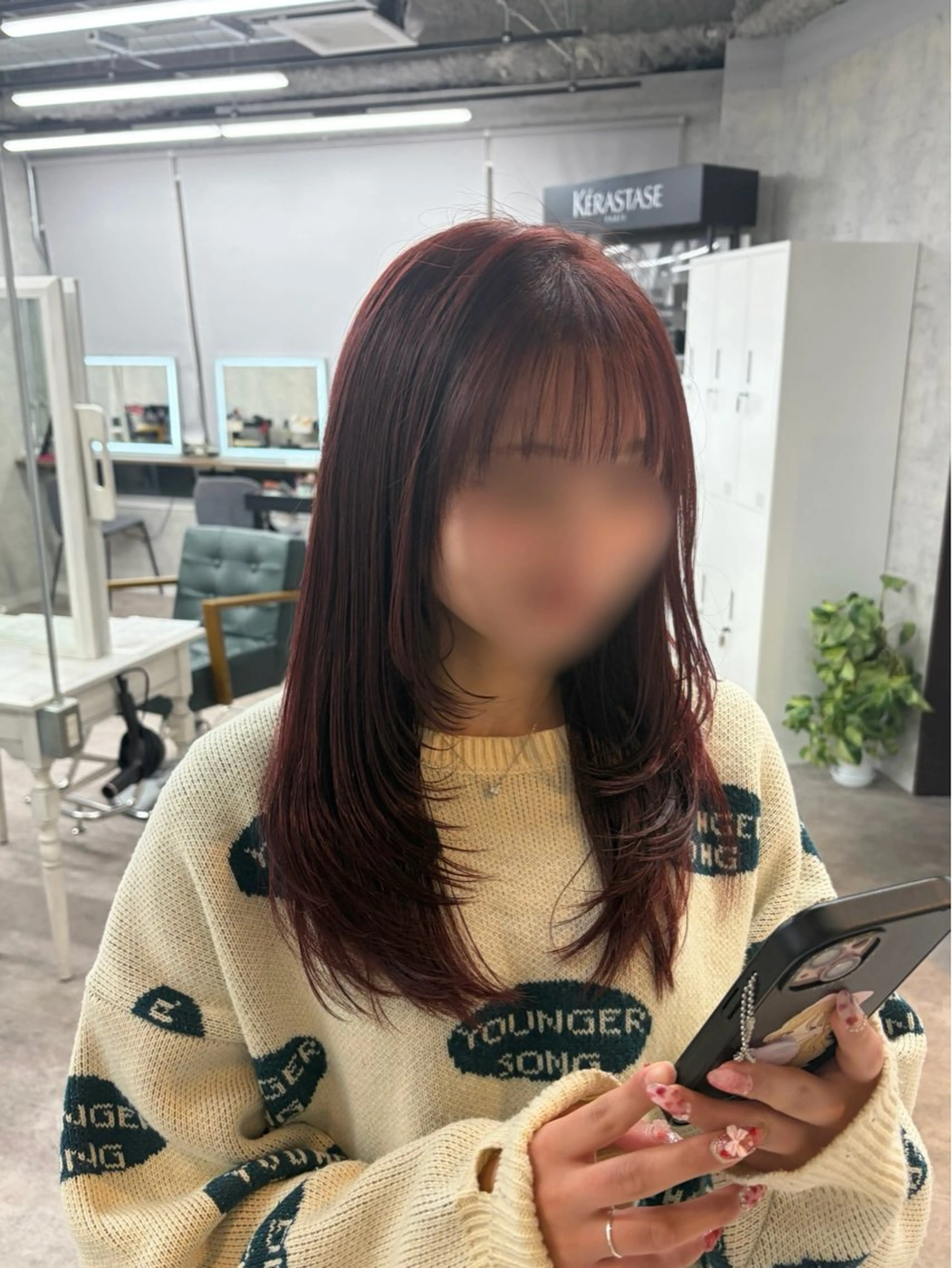 セミロング カラー カット ヘアカラー limitみづき🌙 レイヤーカットのヘアスタイル