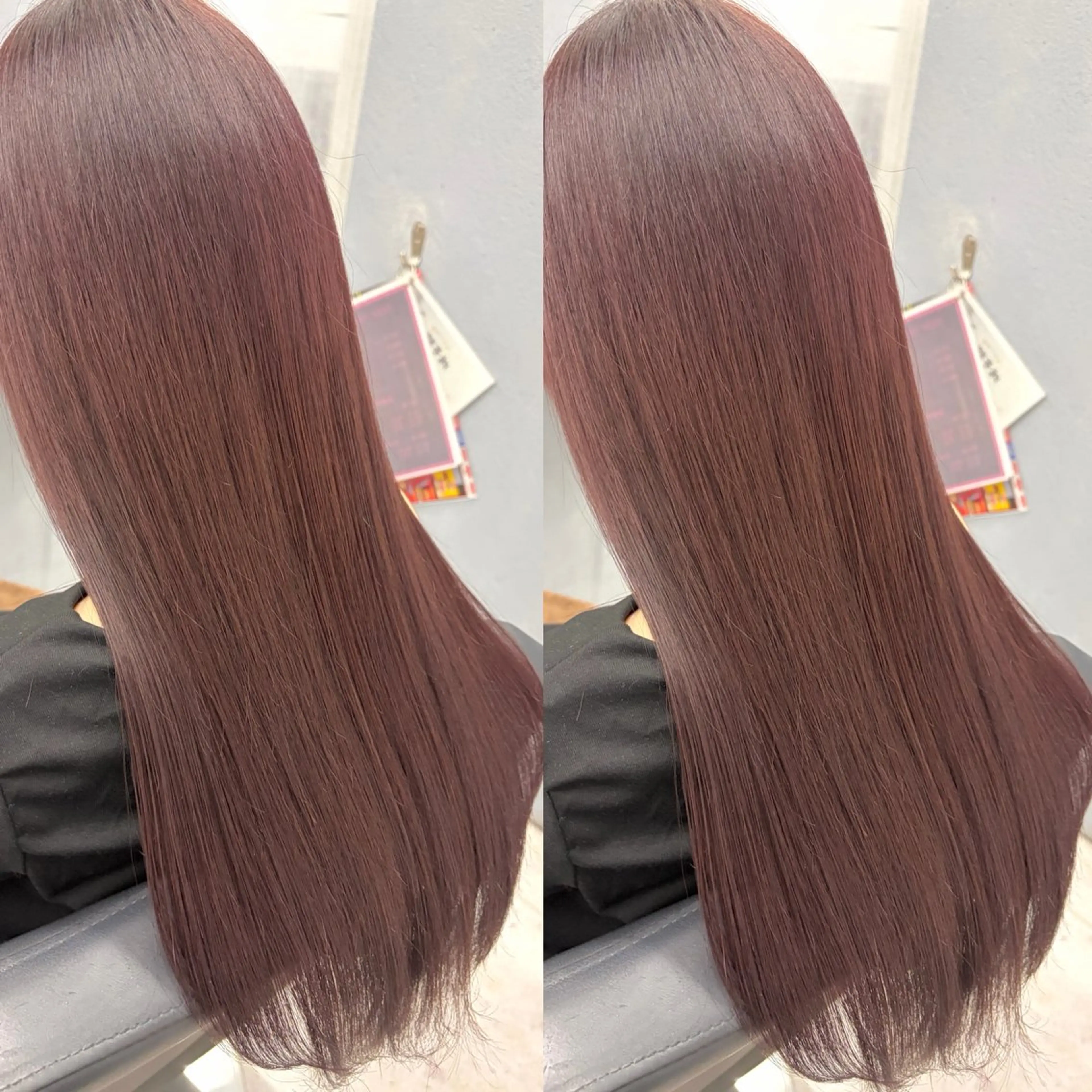 ロング カット ヘアカラー トリートメント 透明感カラー🪿🤍 顔まわりカットのヘアスタイル