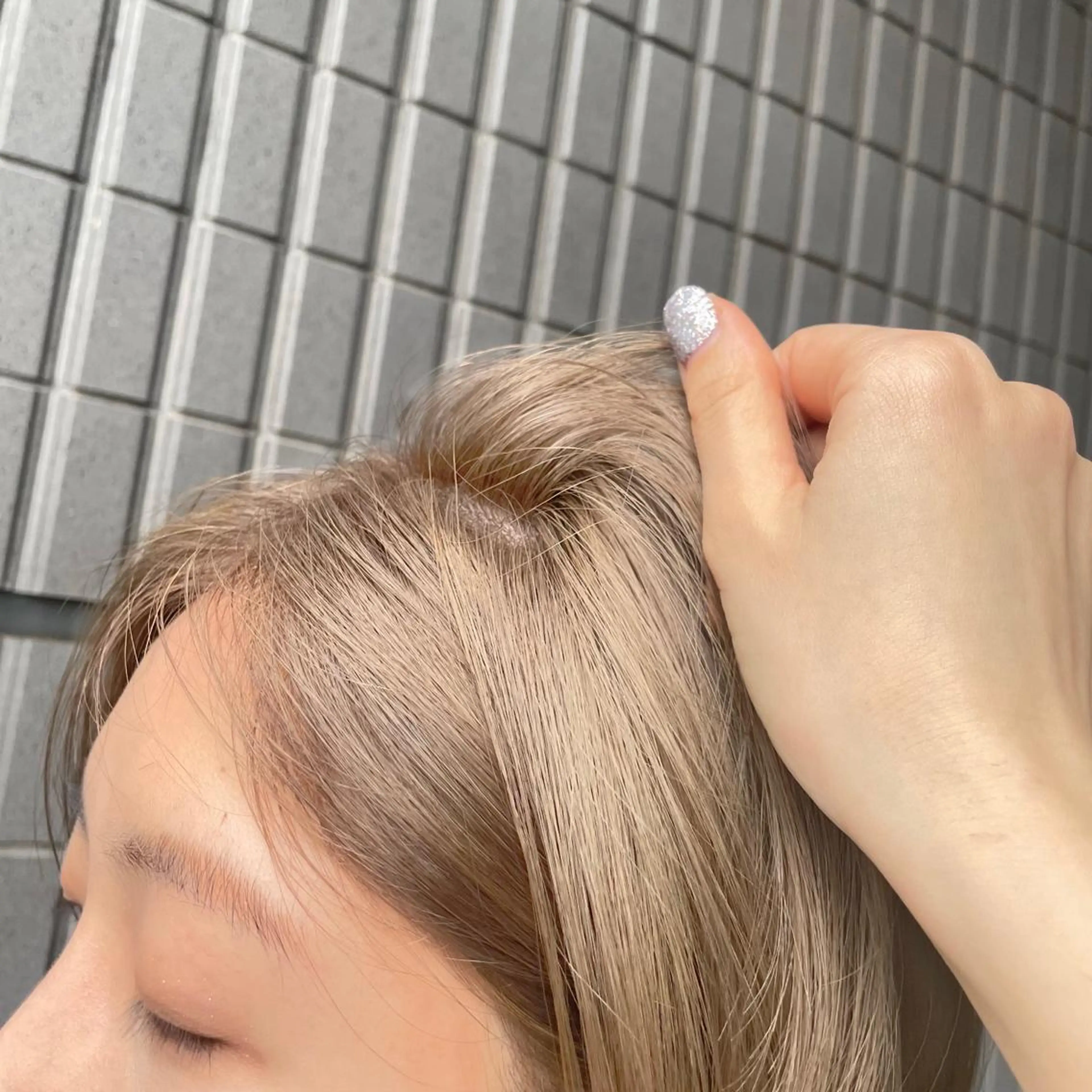 ミディアム カラー ヘアカラー 松永 梨央のヘアスタイル