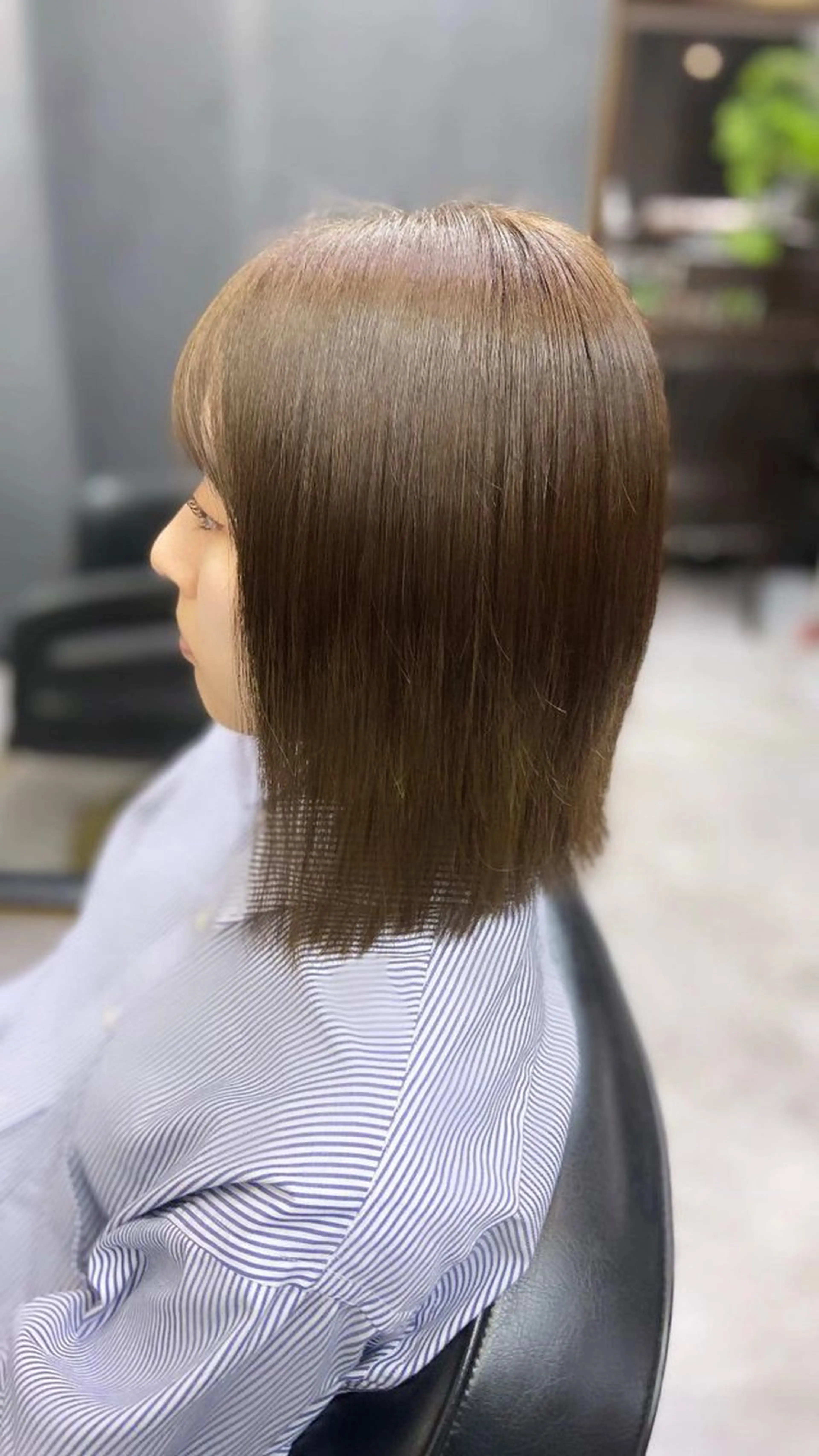 ミディアム ヘアカラー 池田 亮雅のヘアスタイル