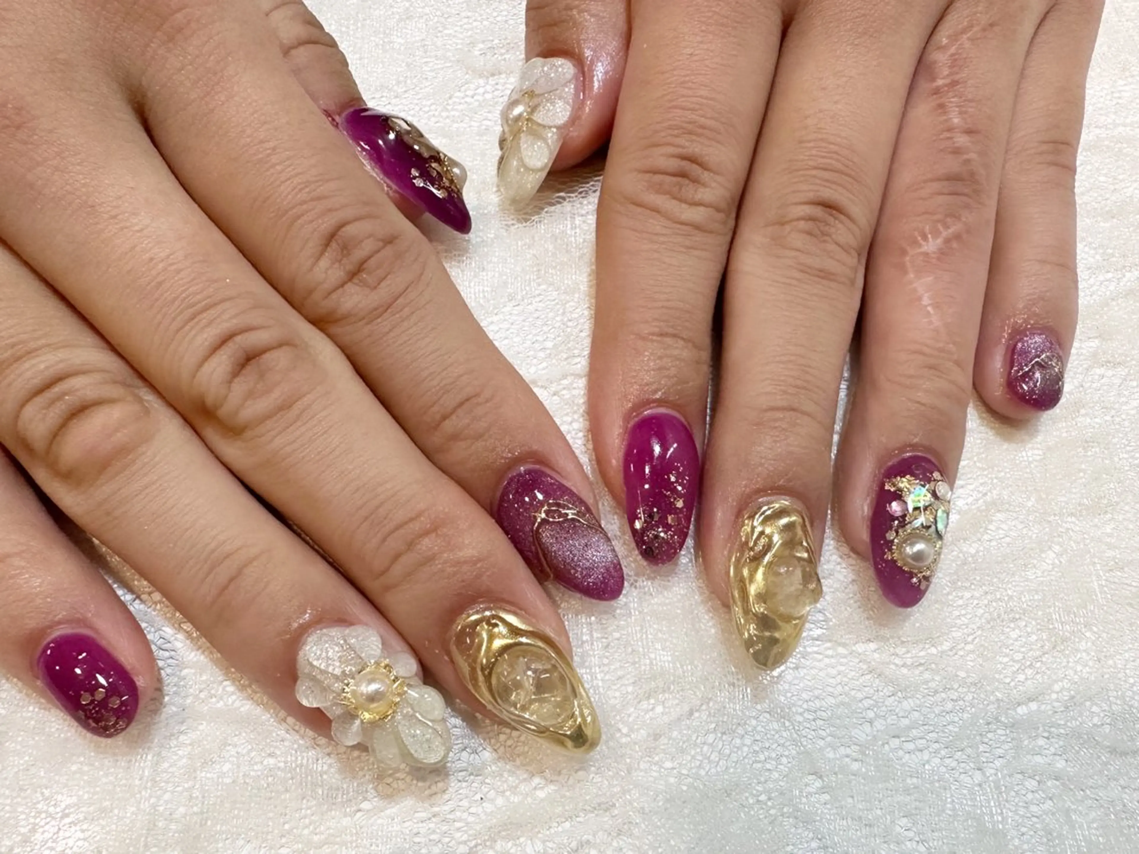 ネイル 成人式 ♡Nailist yui♡のネイルデザイン