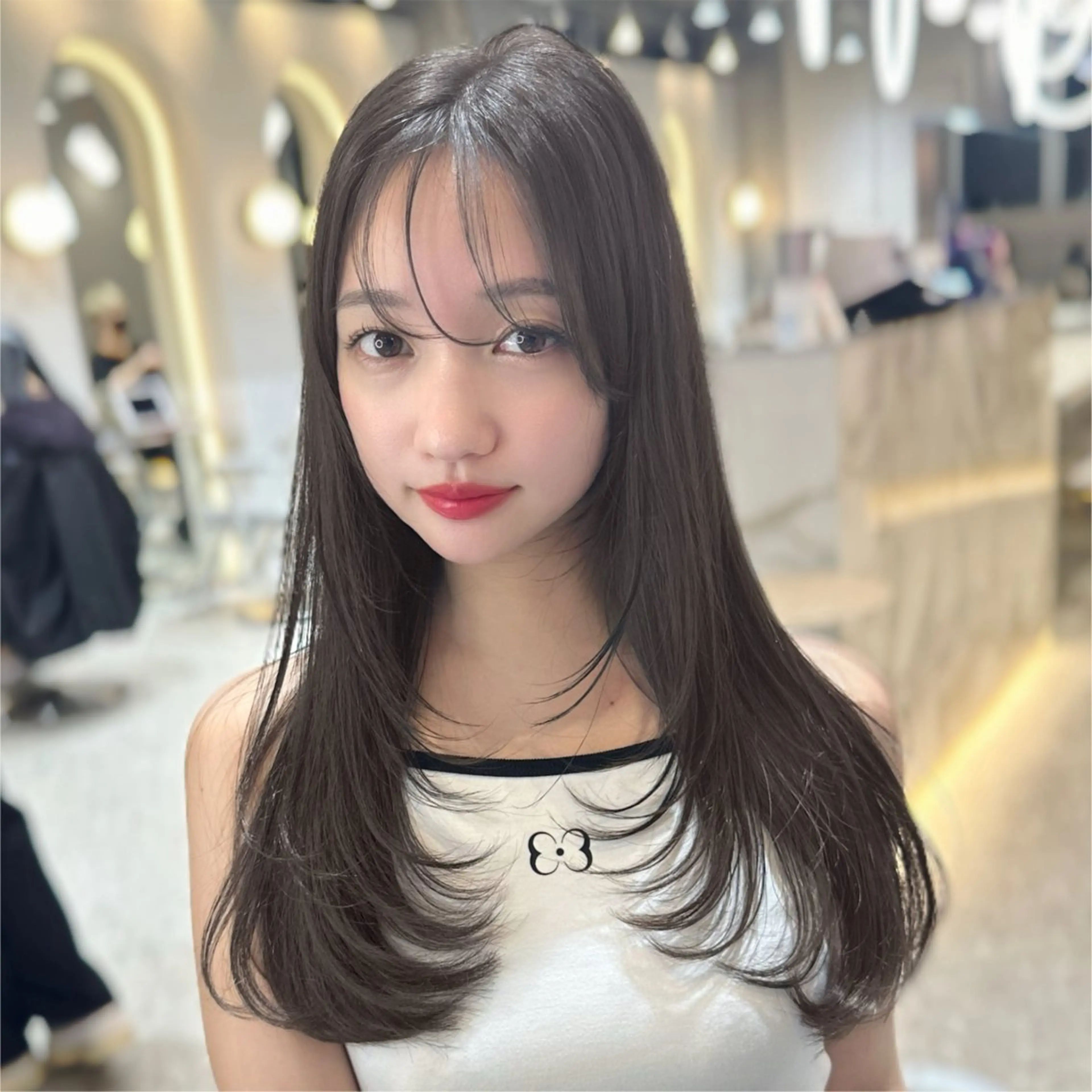 セミロング カラー カット ヘアカラー トリートメント 新宿/韓国風レイヤー 髪質改善/渋谷直樹のヘアスタイル