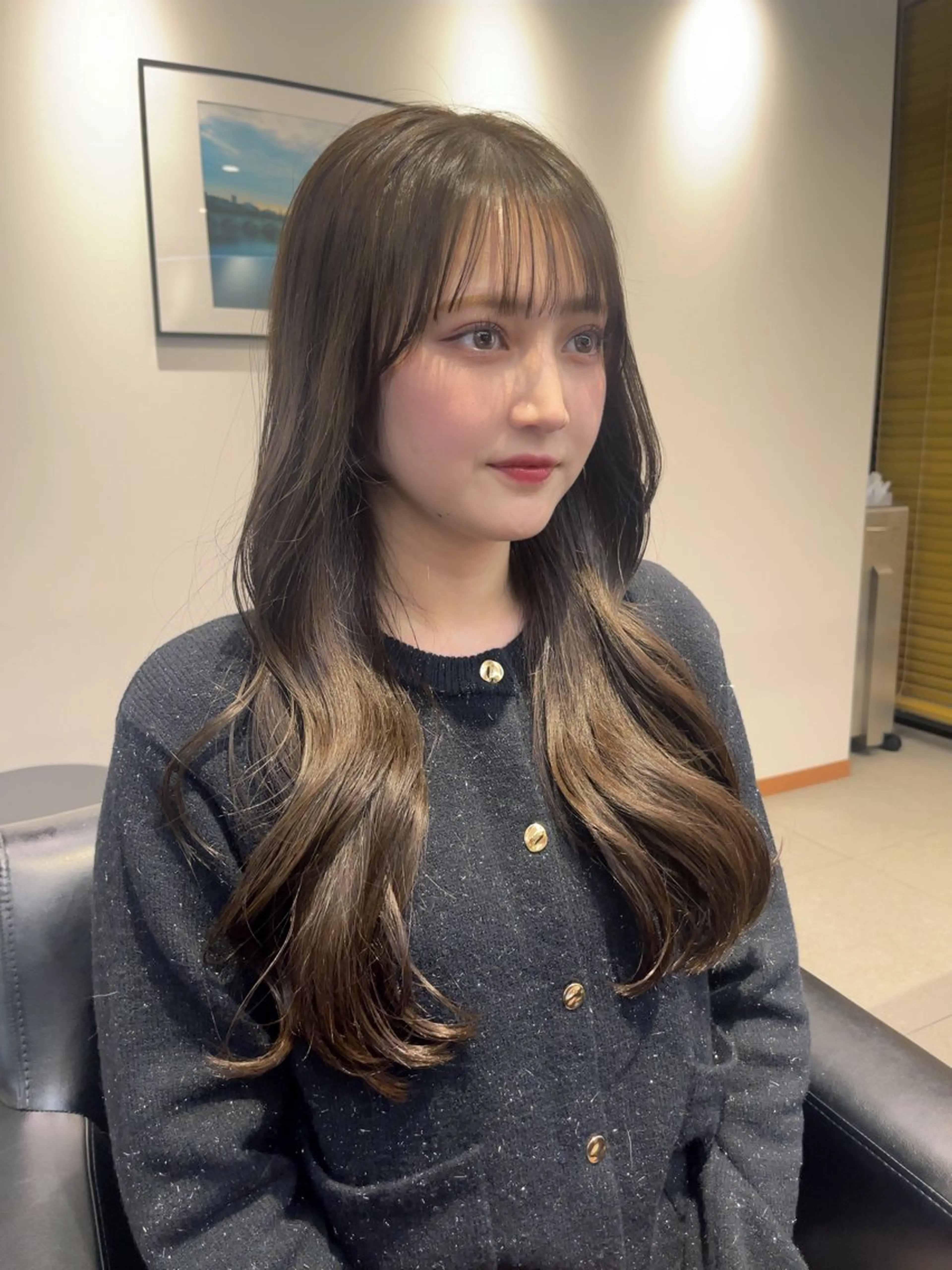 ロング カット ヘアカラー トリートメント AYU (ému) 伏見/髪質改善のヘアスタイル