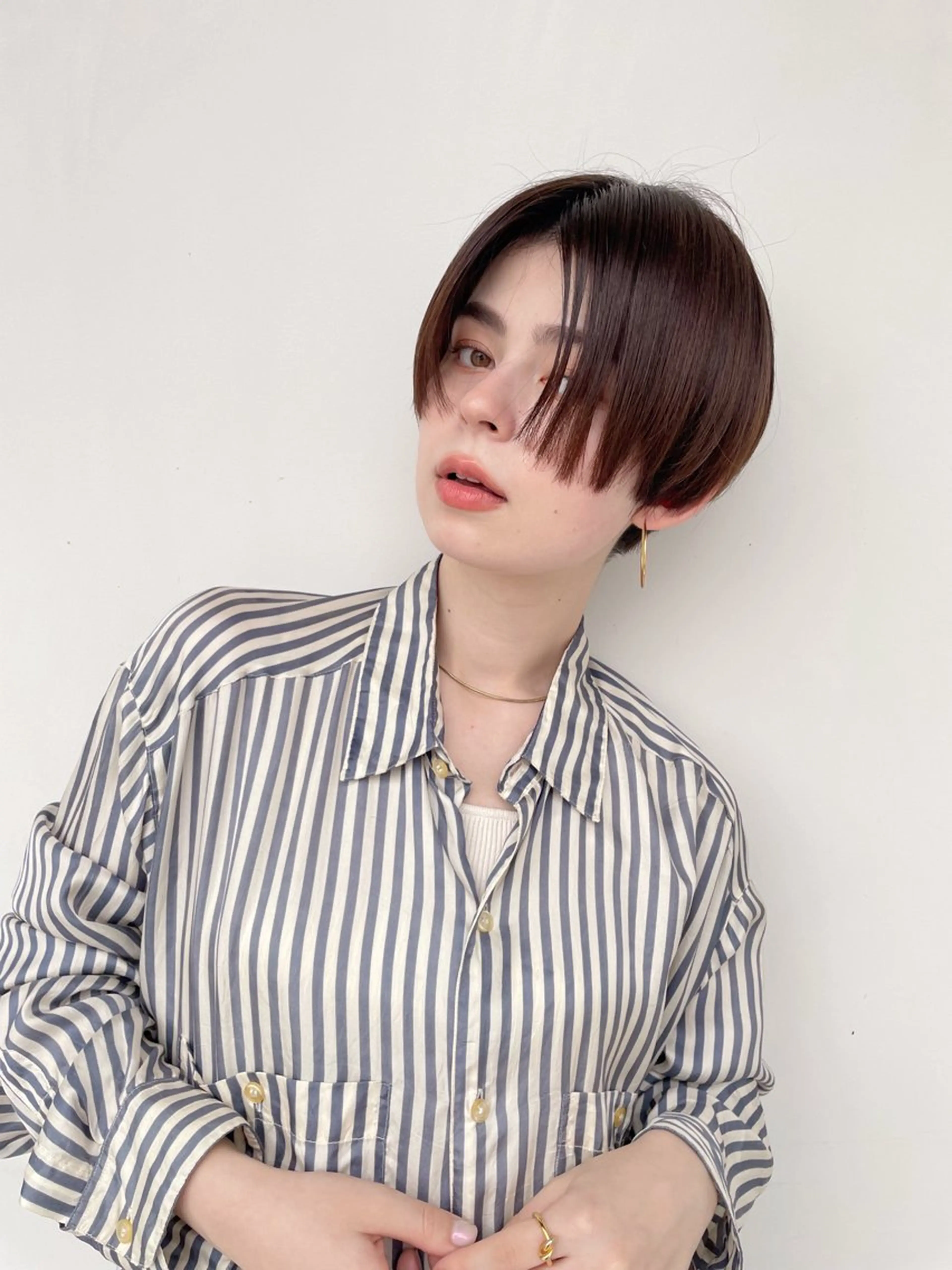 ショート ハンサムショート ショートヘア ボブ/ミディアム 親しみやすさ/さくらのヘアスタイル