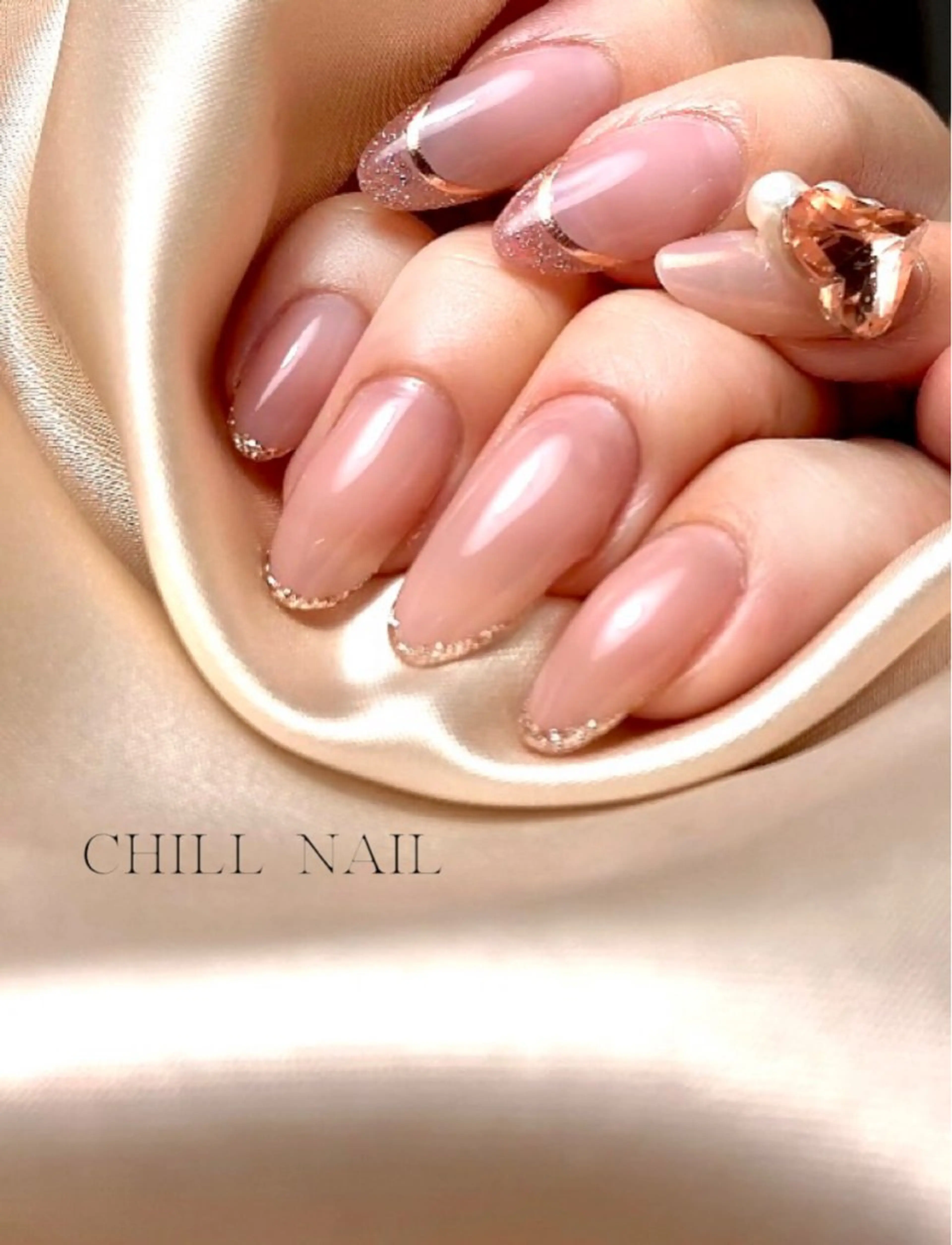ネイル フラッシュネイル フレンチネイル CHILL NAILのネイルデザイン