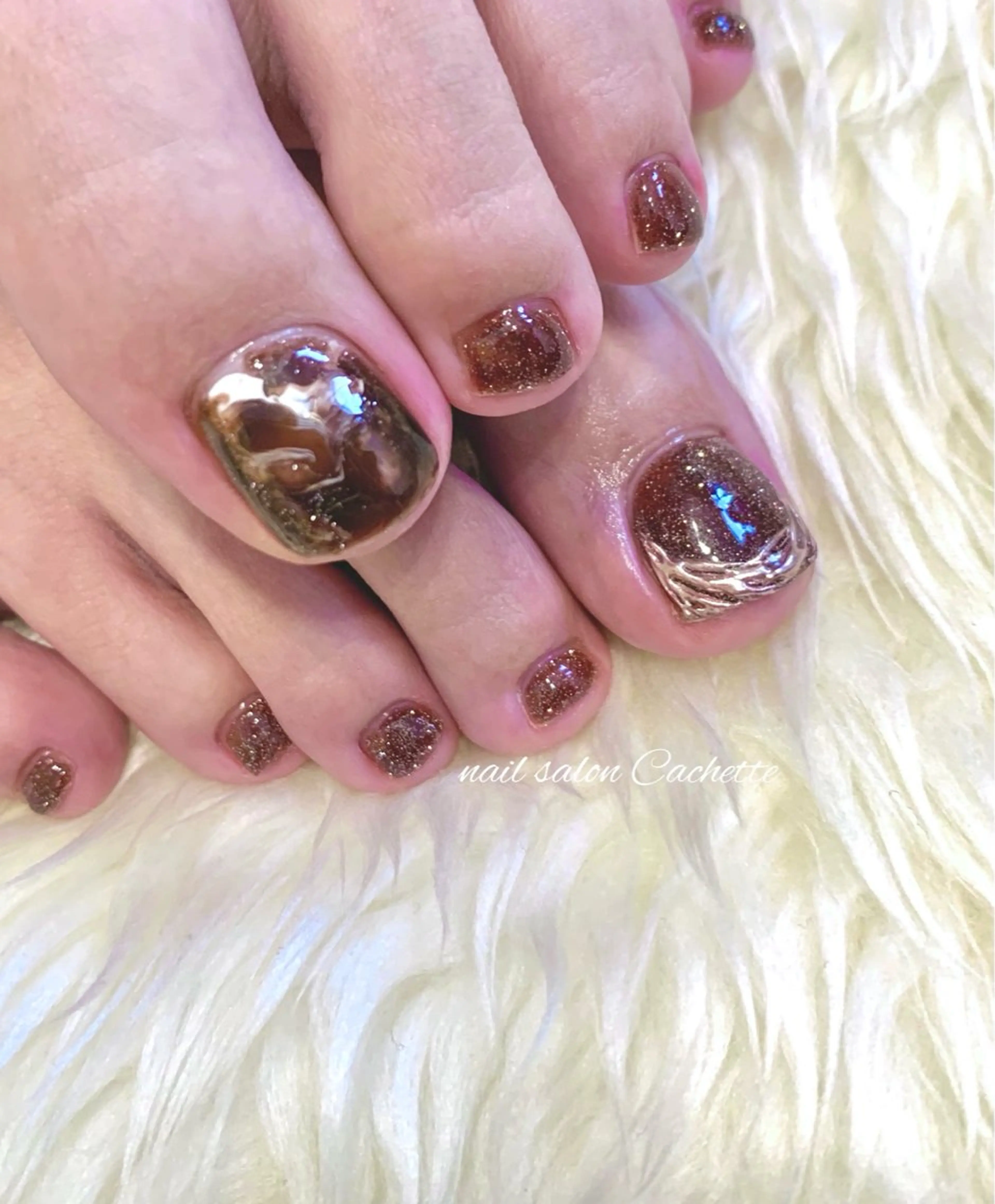 ネイル フットネイル ✧Cachette✧ YUKARIのネイルデザイン