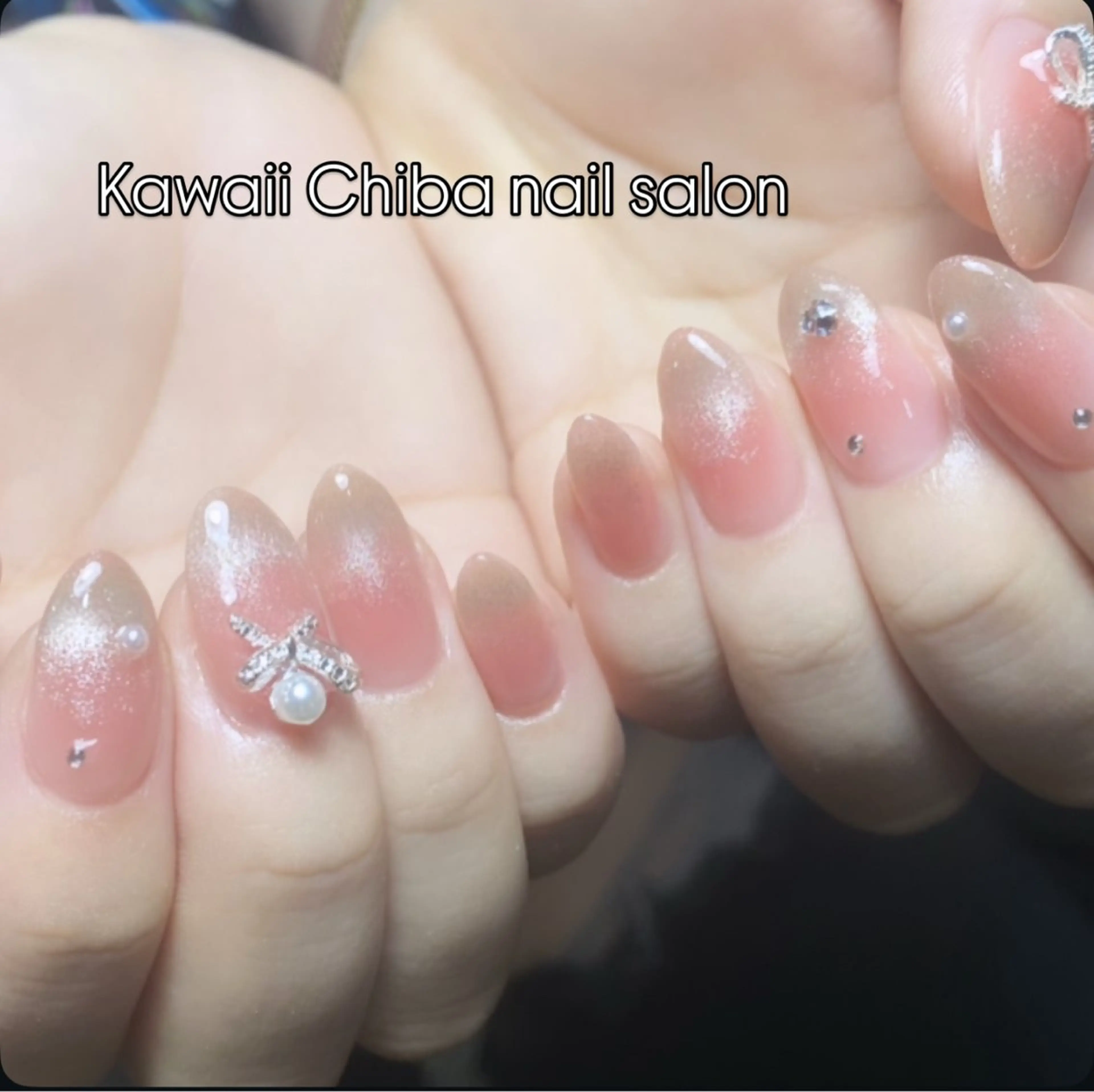 ネイル 長さ出し フレンチネイル ジェルネイル ガーリー 韓国ネイル Kawaii Chiba nailのネイルデザイン