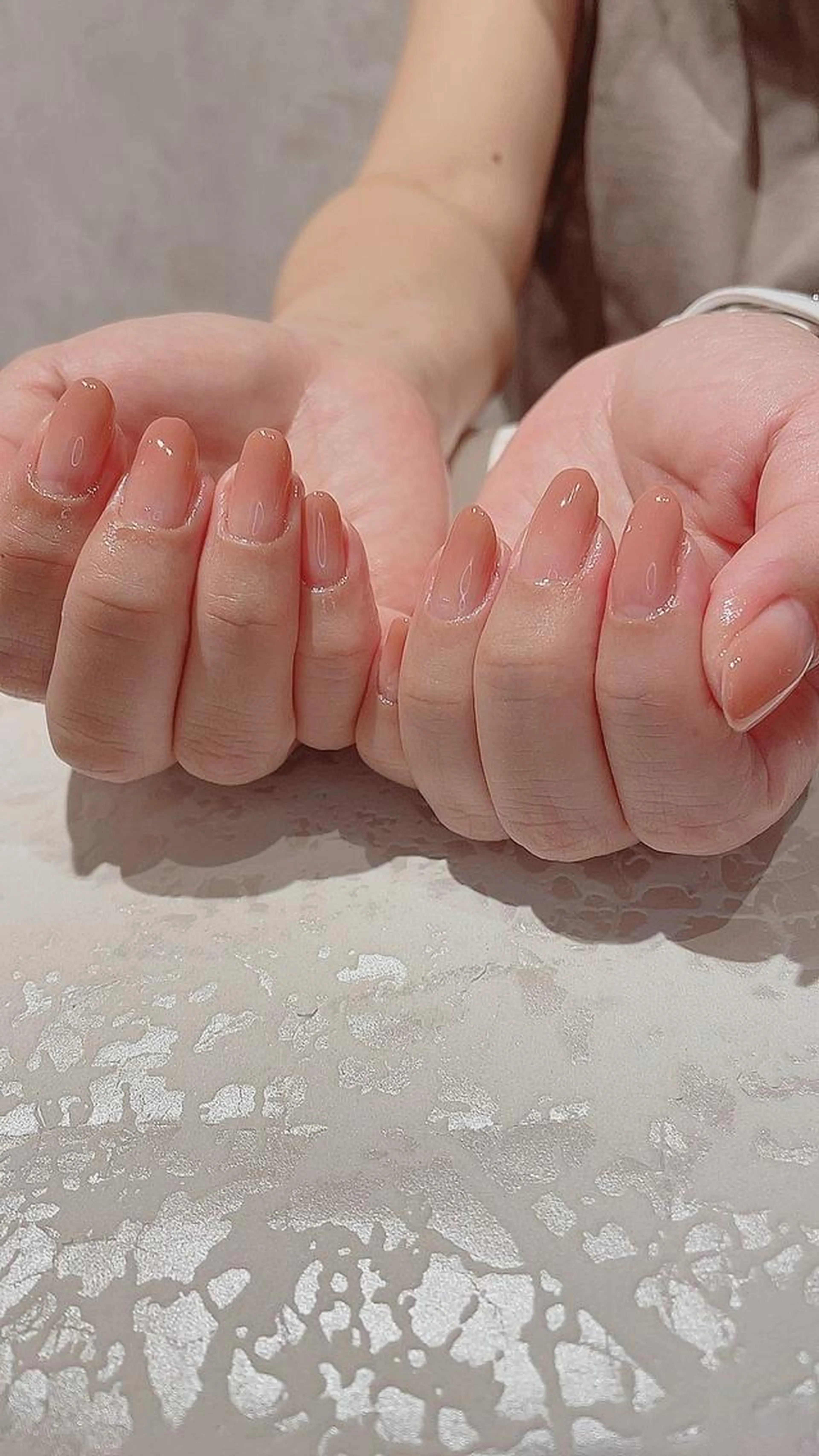 ワンカラージェルネイル(オフ込み)の写真