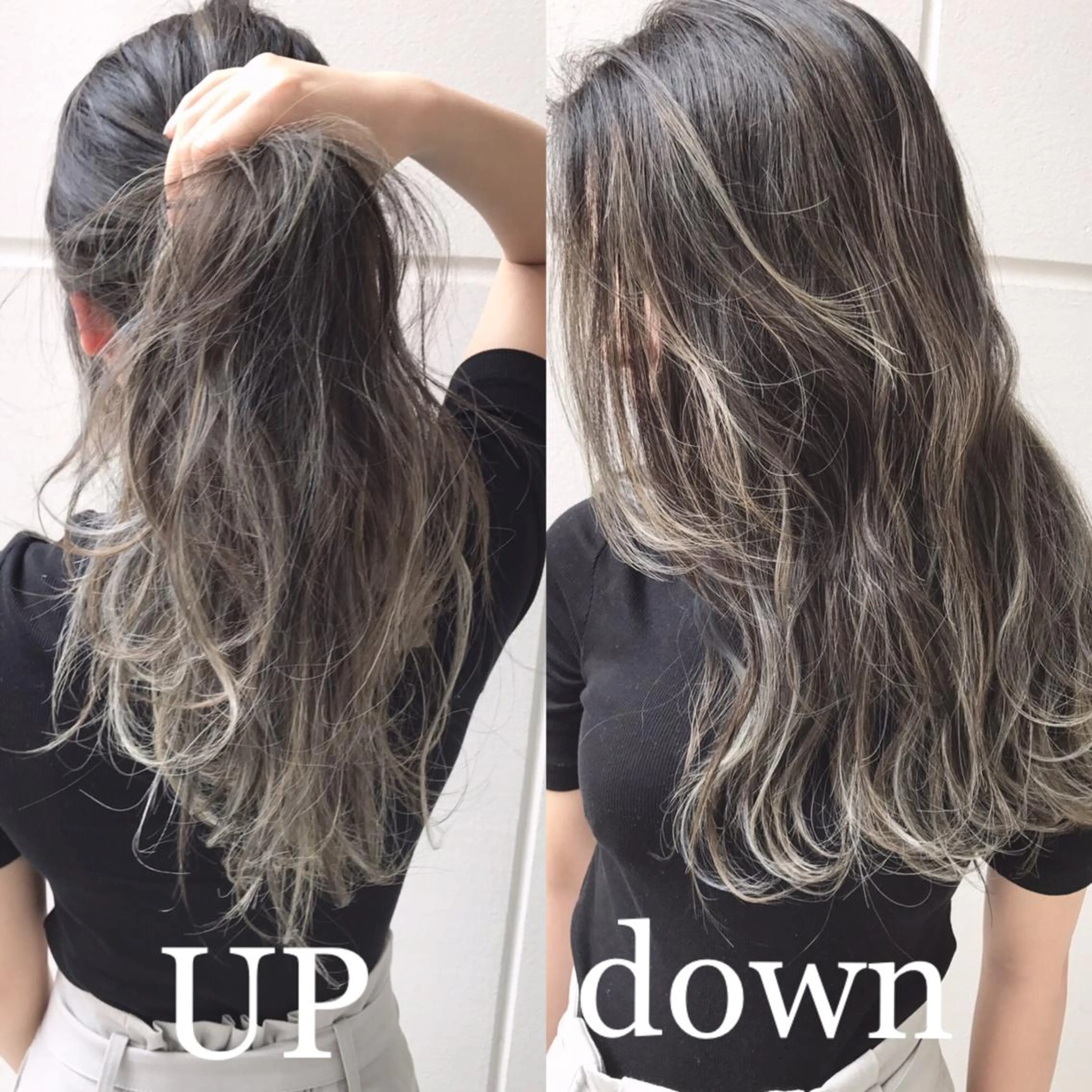 ロング カラー ヘアアレンジ ヘアカラー トリートメント BANK'S hair所属・💐ケラチン 髪質改善寺坂雄飛💐のヘアスタイル