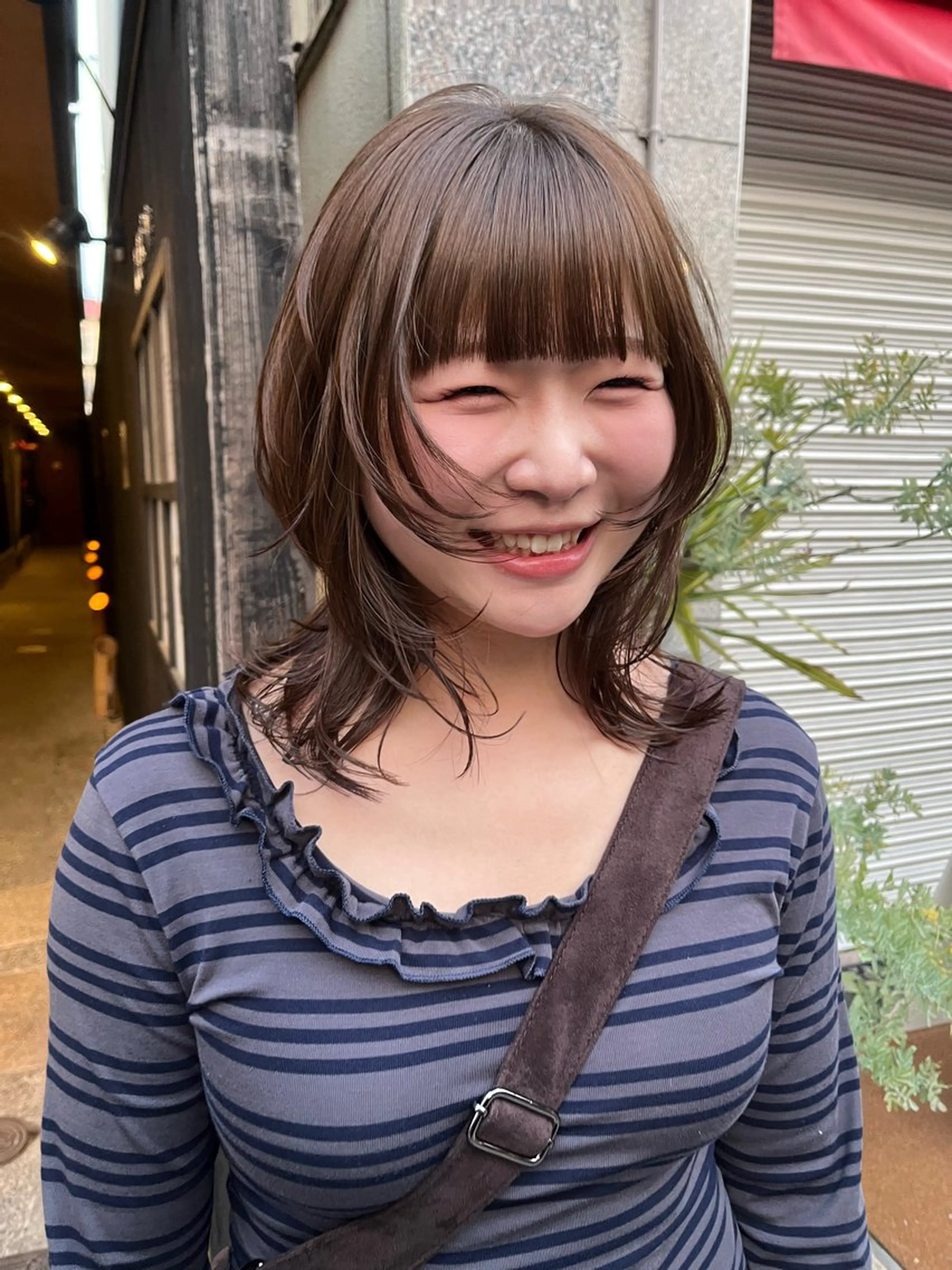 ミディアム レイヤー/暖色/ 髪質改善/永礼芳果のヘアスタイル