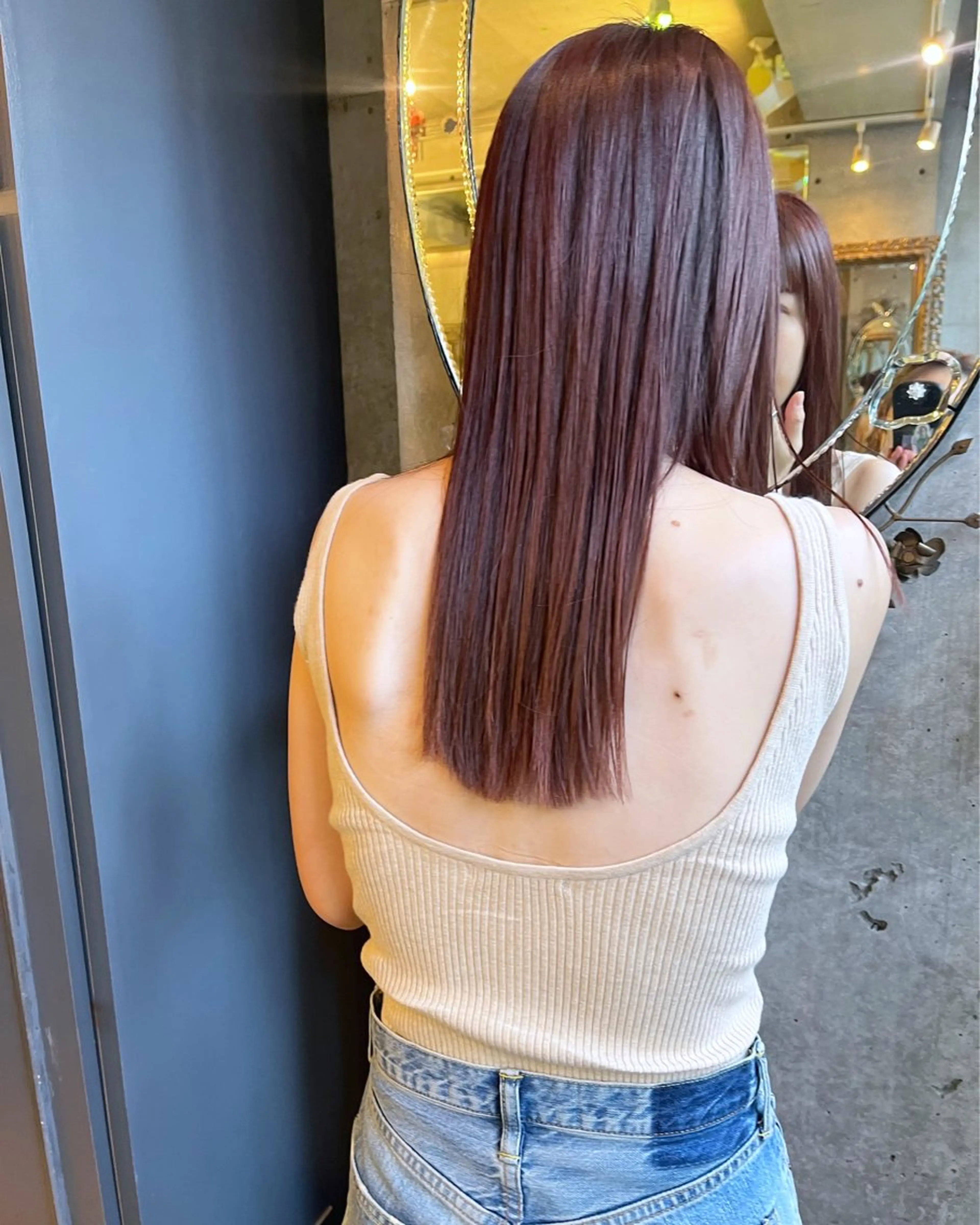 ロング カラー ピンクカラー GO TODAY SHAiRE SALON表参道Polaris店所属・暖色カラー/ピンク カラー/HARUKAのヘアスタイル